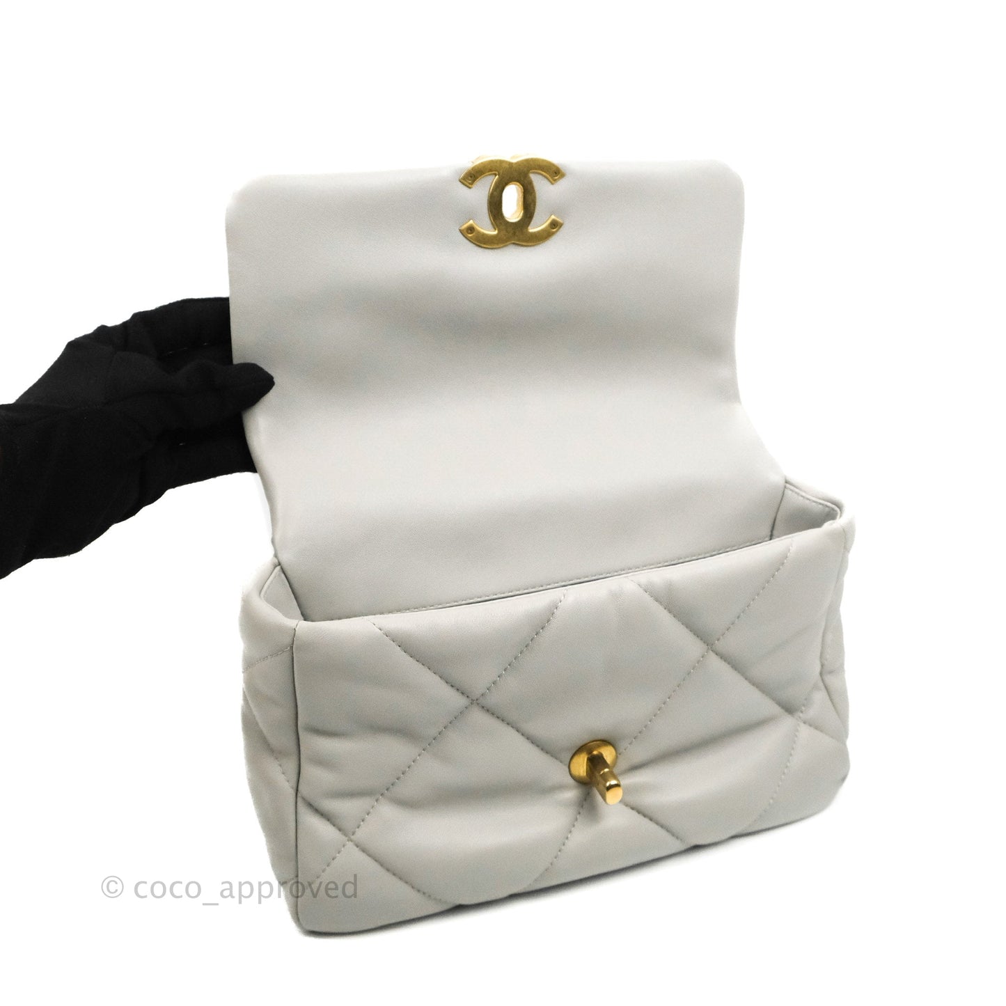 Chanel 19 Small Grey Mixed Hardware 21A