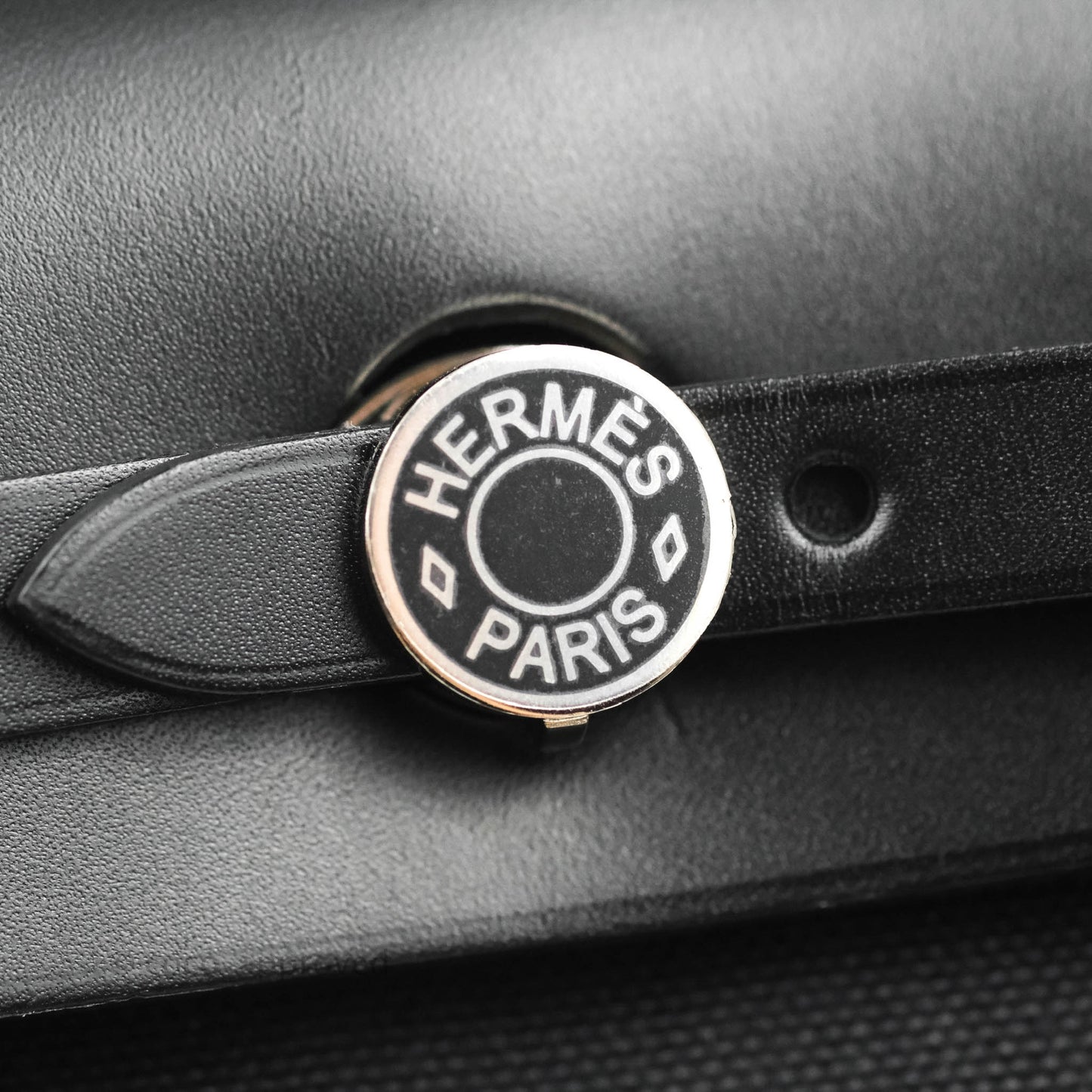 Hermès Herbag Zip 31 Black Canvas Palladium Hardware