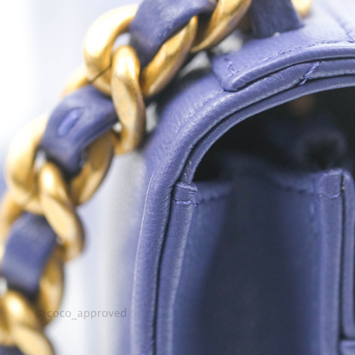 Chanel 19 Wallet on Chain WOC Very Peri Mixed Hardware