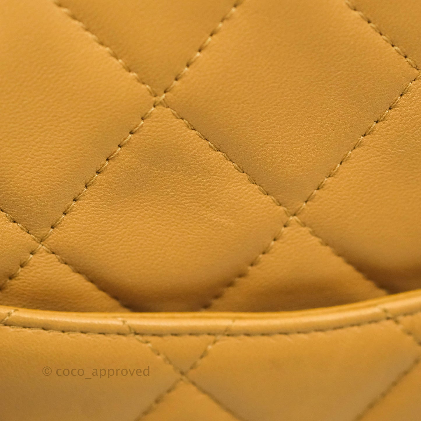 Chanel Quilted Bowling Bag Beige Lambskin Silver Hardware