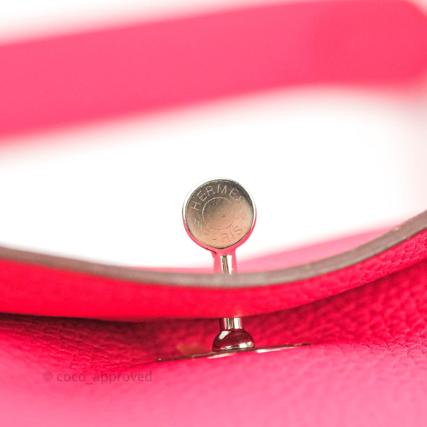 Hermès Lindy 30 Rose Extreme Clemence Palladium Hardware