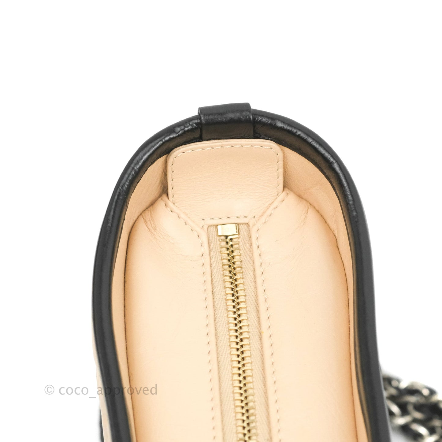 Chanel Quilted Small Gabrielle Hobo Black Beige Aged Calfskin
