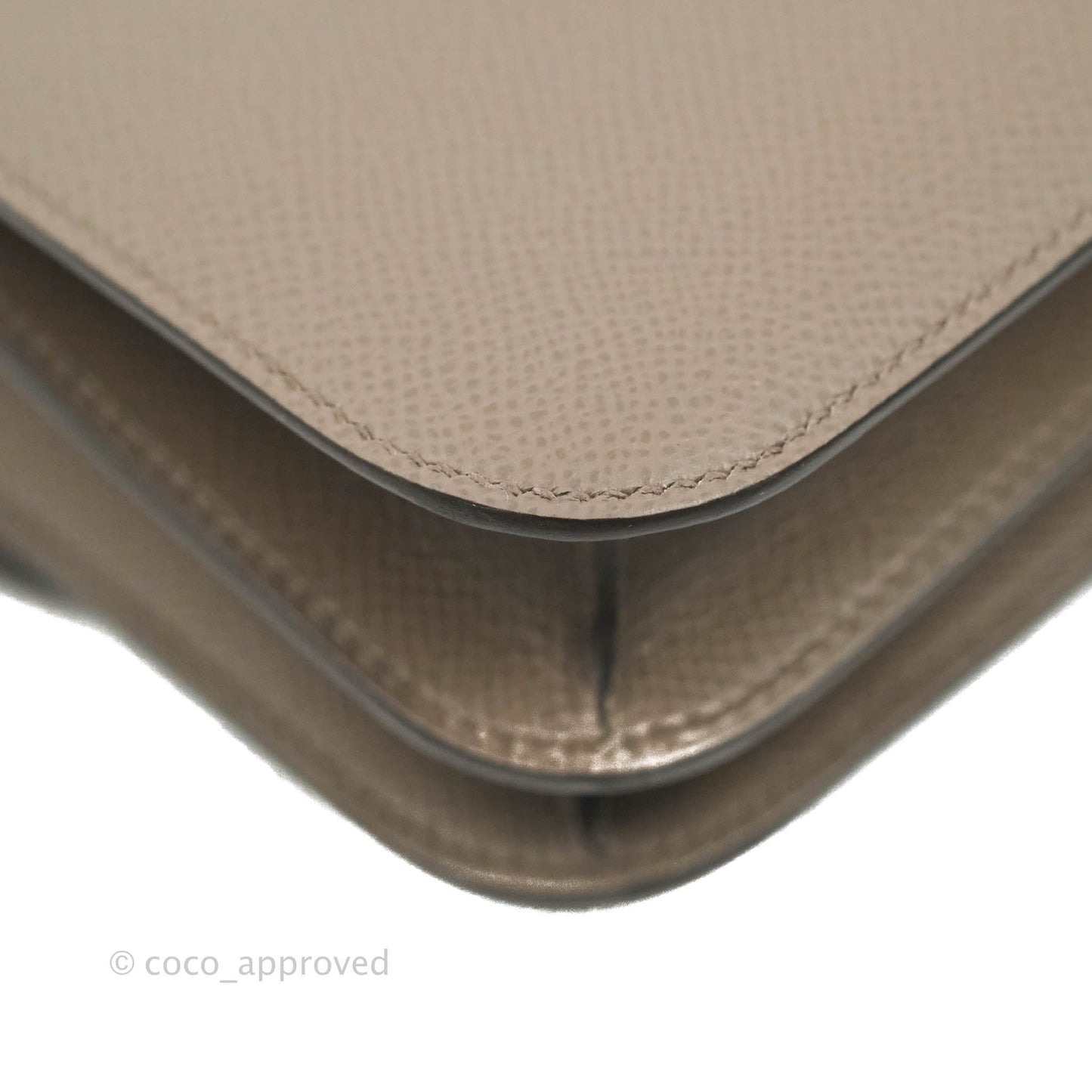 Hermès Constance Mini 18cm 8F Gris Etain Epsom Gold Hardware