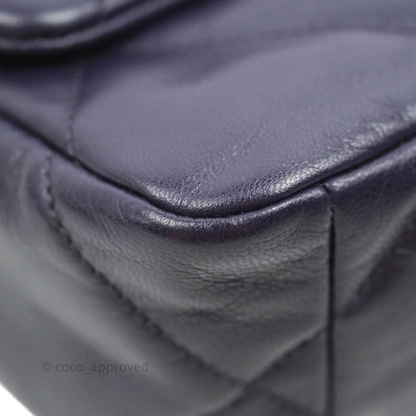 Chanel 19 Small Dark Purple Mixed Hardware