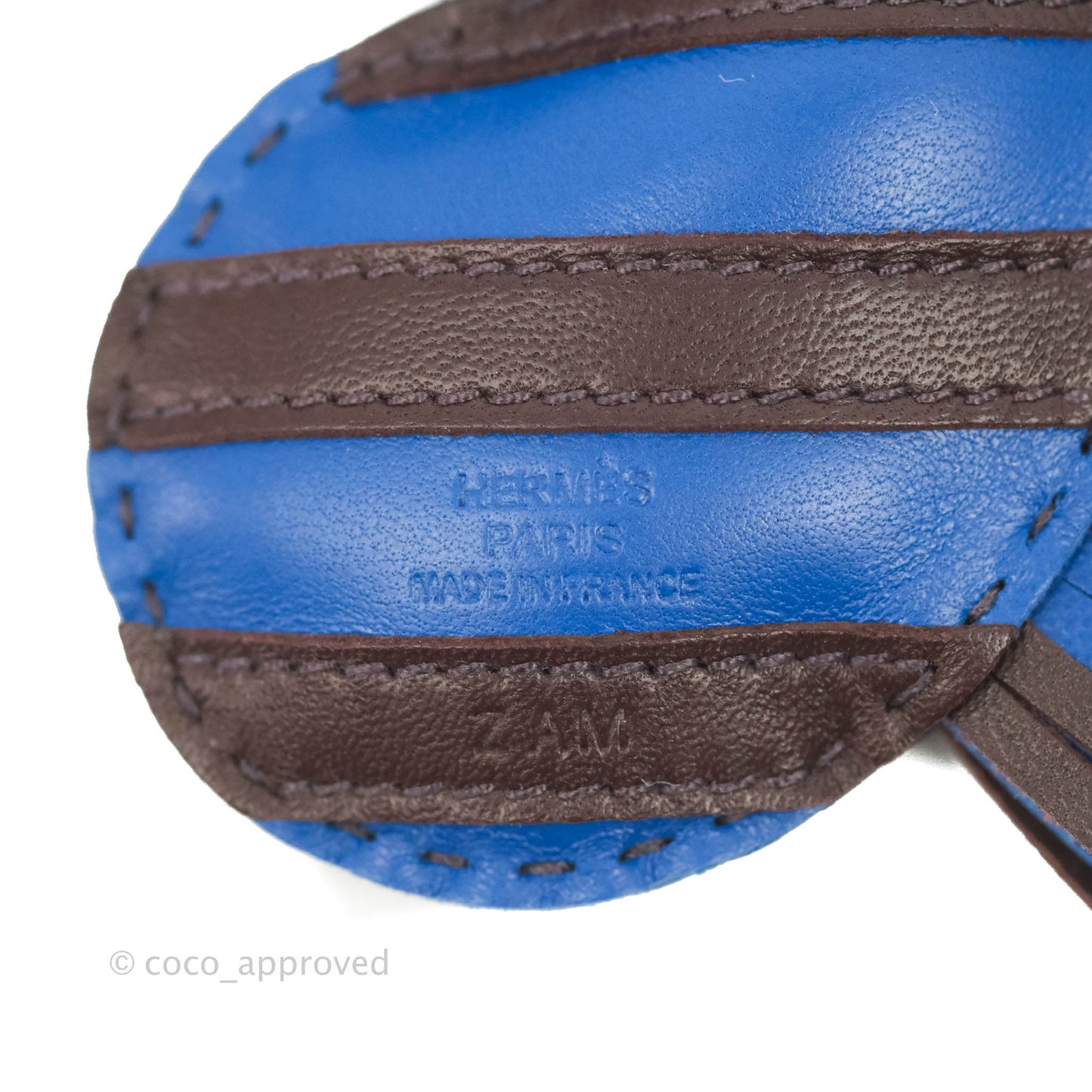 Hermès Milo Lambskin Geegee Savannah Bag Charm Bleu France Rouge Sellier Orange Poppy