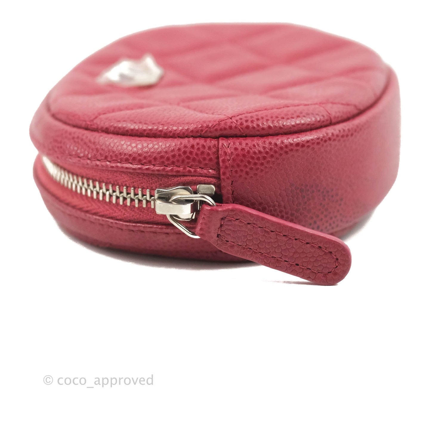 Chanel Red Round Coin Purse