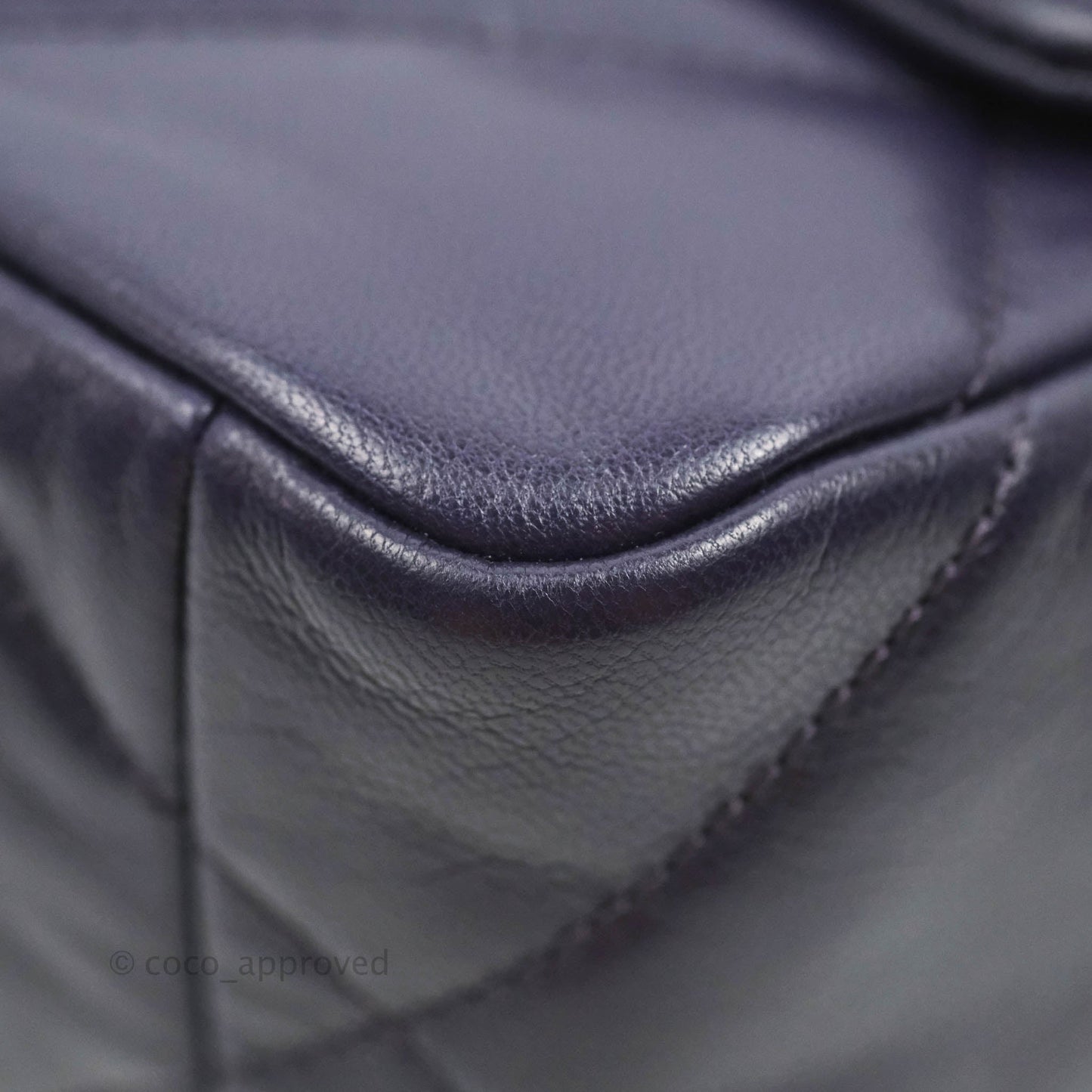 Chanel 19 Small Dark Purple Mixed Hardware