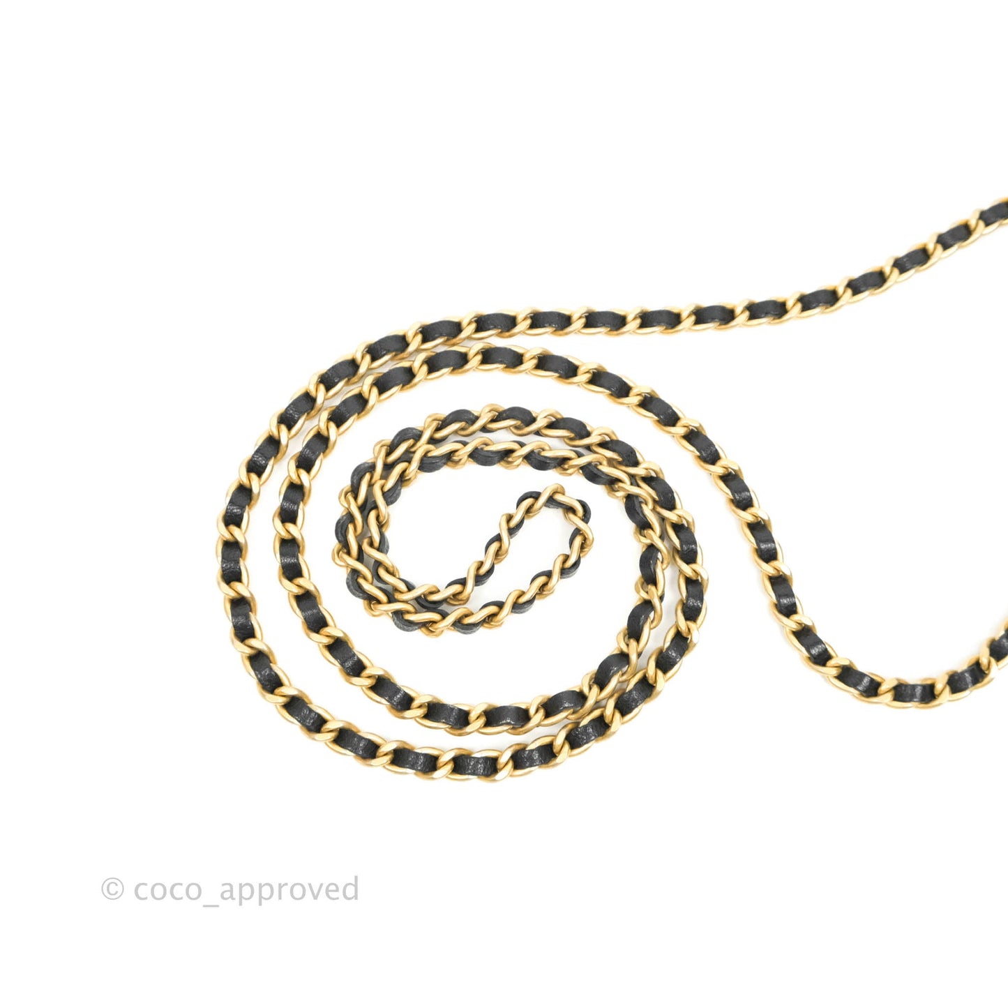 Chanel Quilted Filigree Chain Around Circle Bag Black Lambskin Aged Gold Hardware