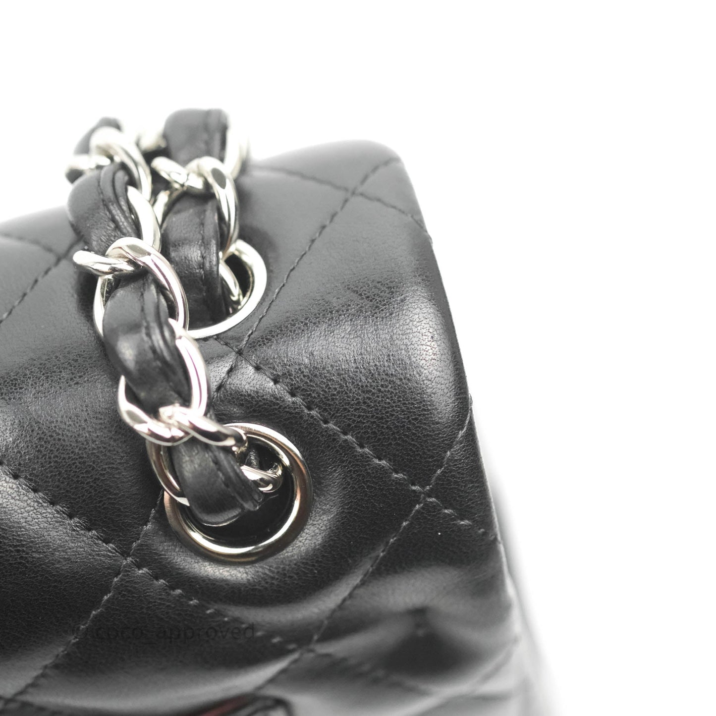 Chanel Jumbo Double Flap Black Lambskin Silver Hardware⁣⁣