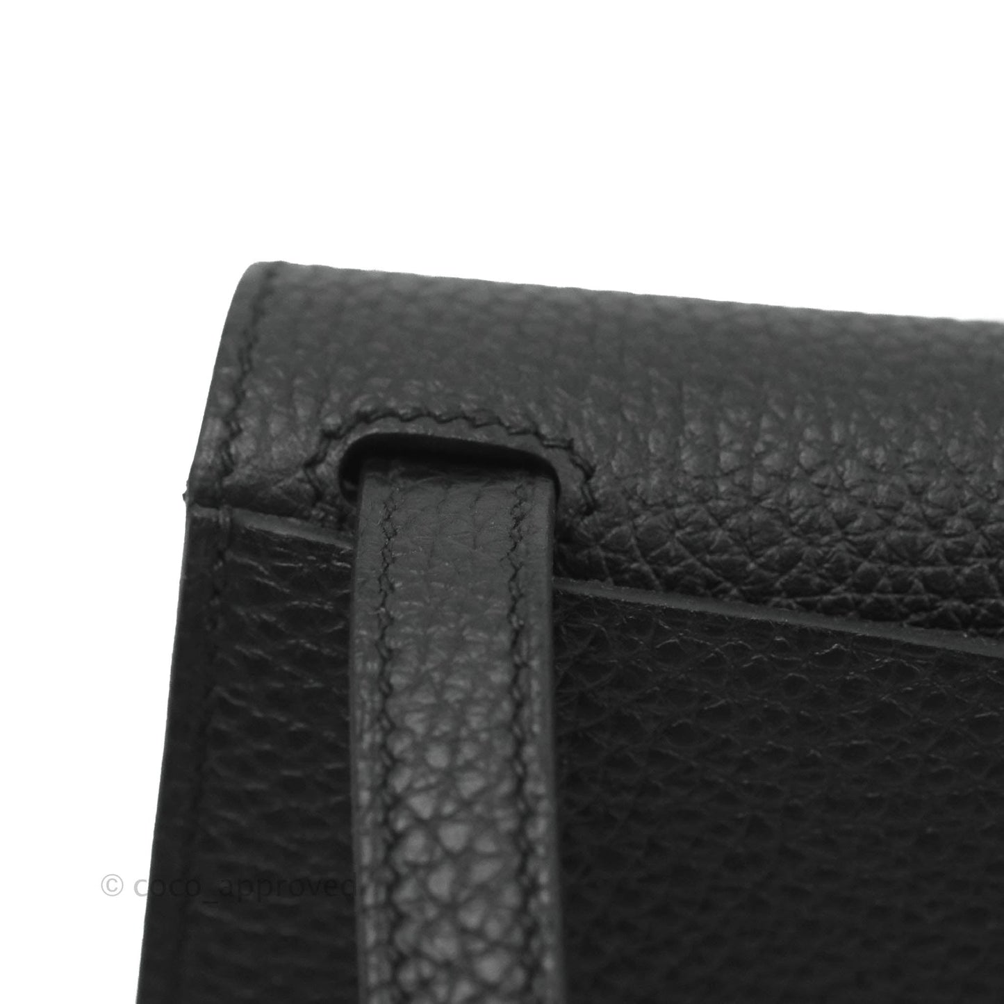 Hermès Halzan 25 Black Gold Hardware With Twilly