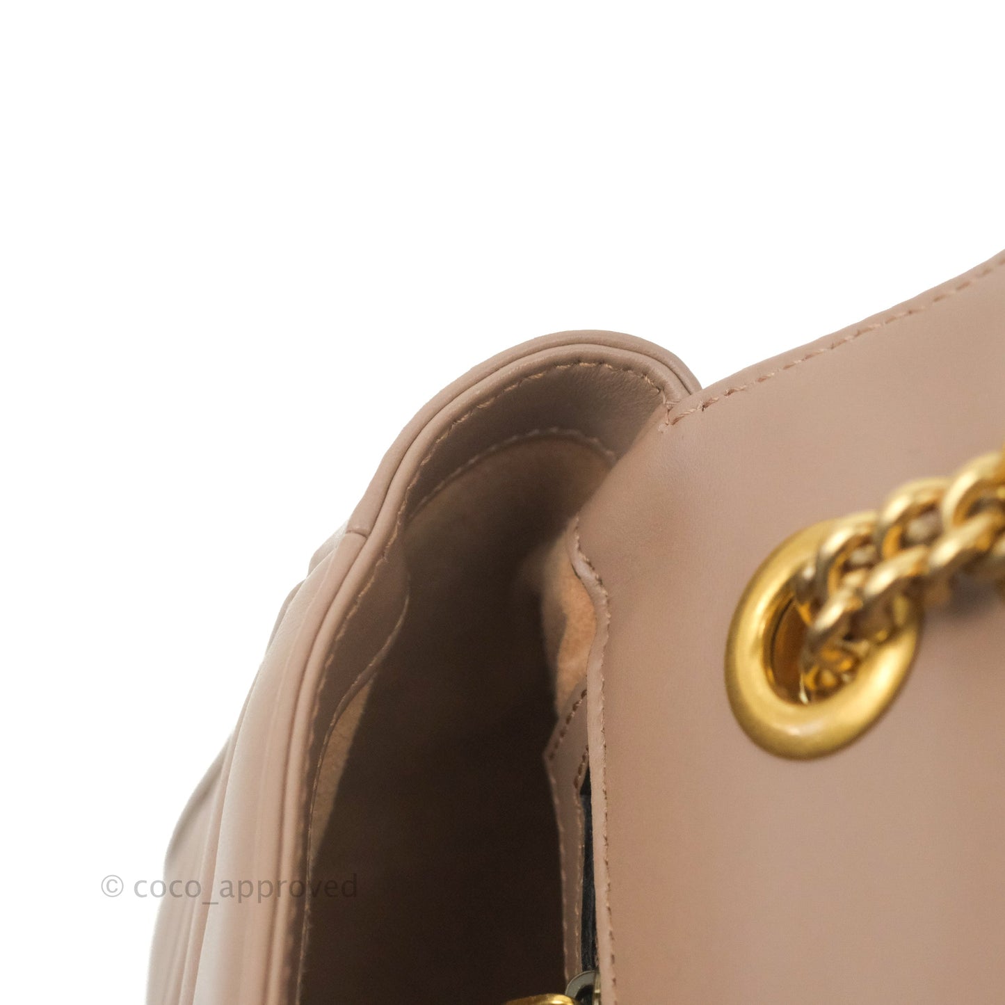 Gucci GG Marmont Matelassé Leather Small Bag Dusty Pink