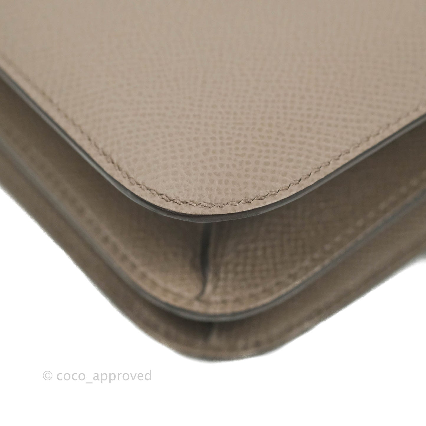 Hermès Constance Mini 18cm 8F Gris Etain Epsom Gold Hardware
