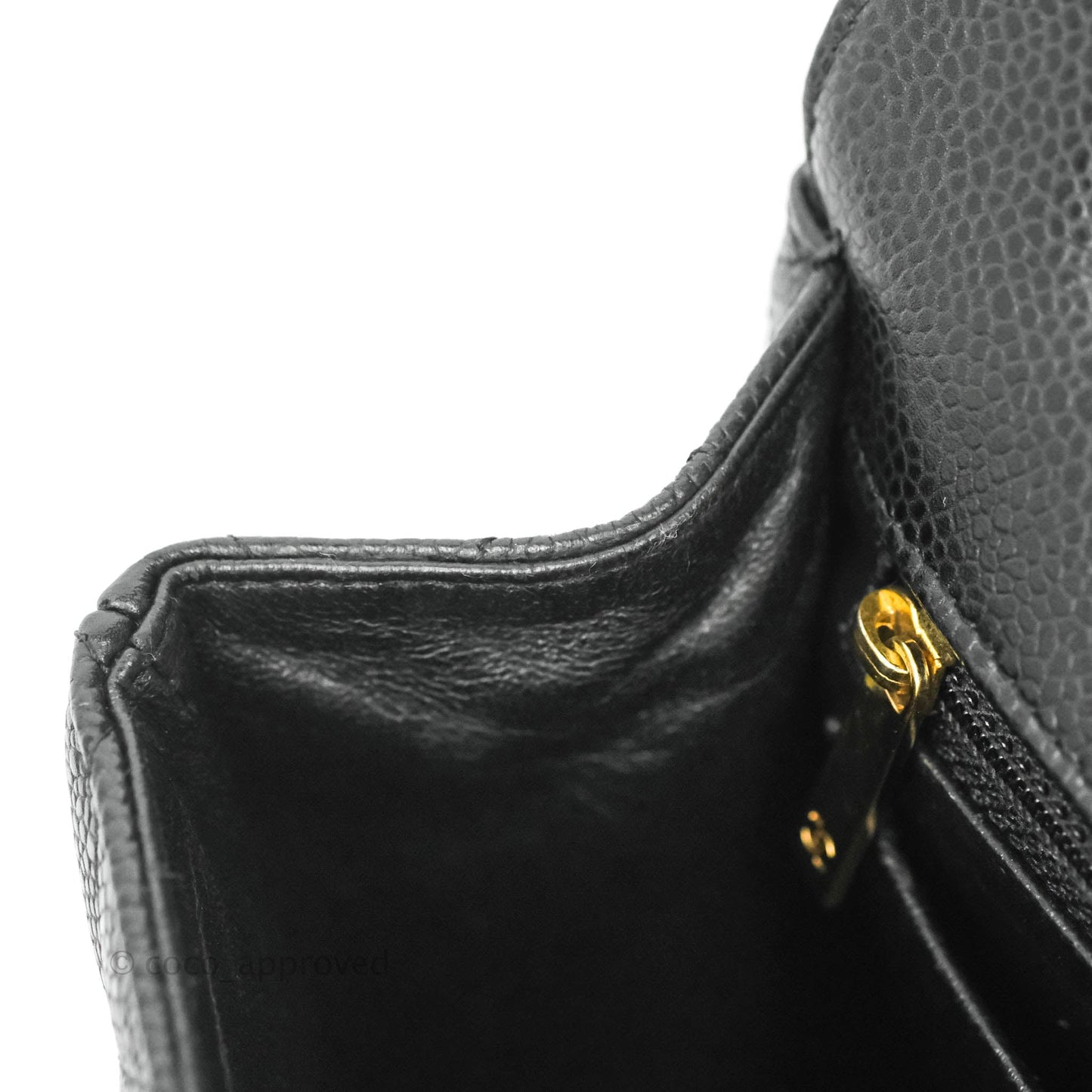 Chanel Jumbo Single Flap Black Caviar Gold Hardware
