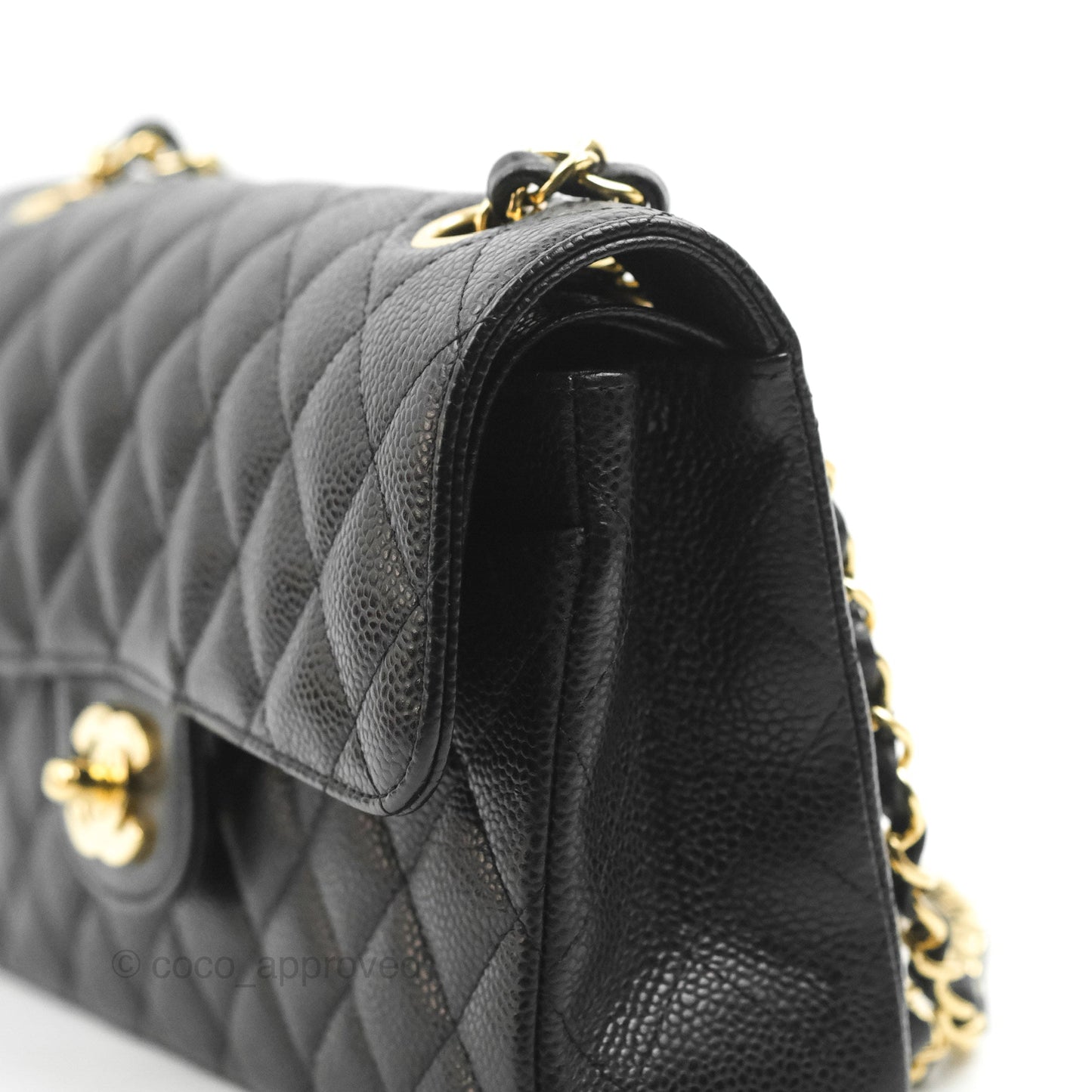 Chanel Small Classic Quilted Flap Black Caviar Gold Hardware