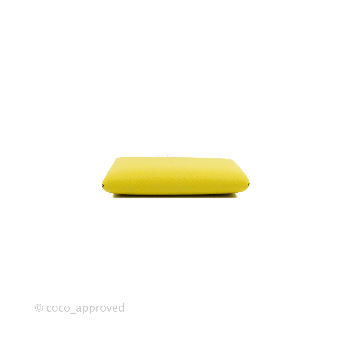 Hermès Calvi Card Holder Epsom Yellow
