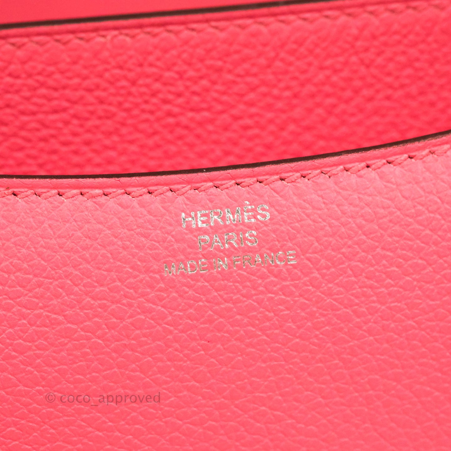 Hermès Constance Mini 18cm Rose Azalee Evercolor Palladium Hardware