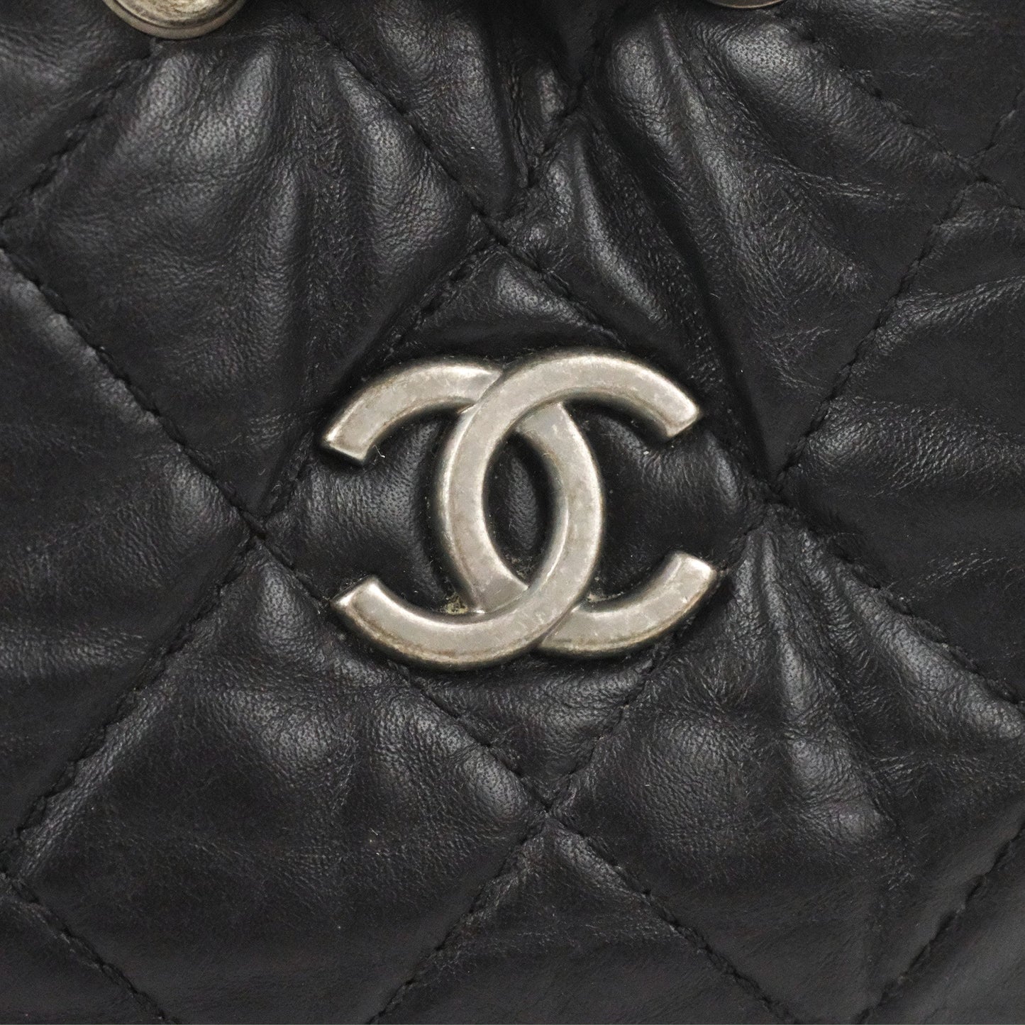 Chanel Small Gabrielle Backpack Black Aged Calfskin