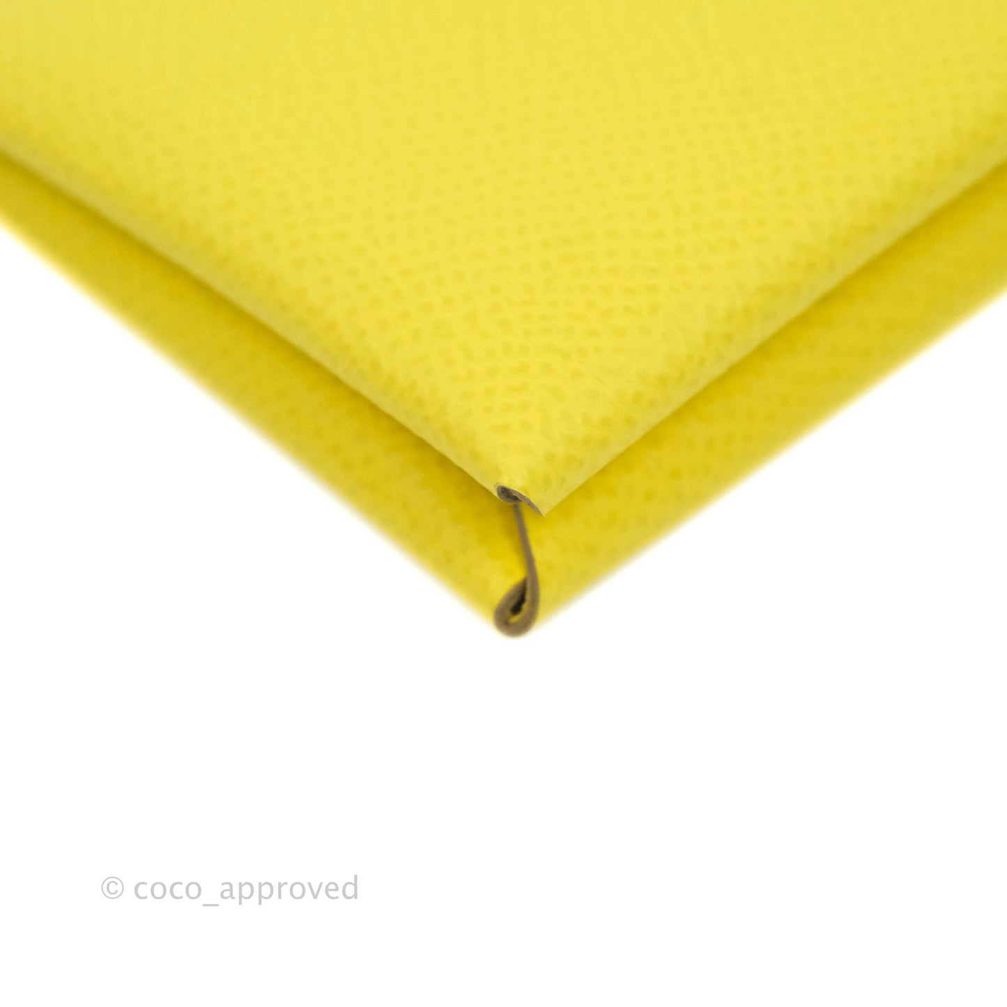 Hermès Calvi Card Holder Epsom Yellow