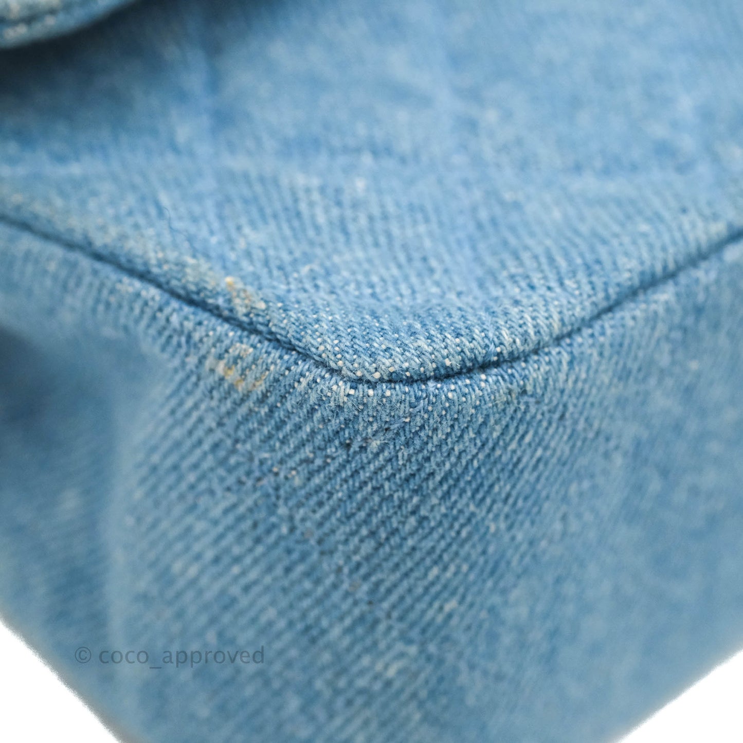 Chanel Vintage Classic Small S/M Flap Denim 24K Gold Hardware