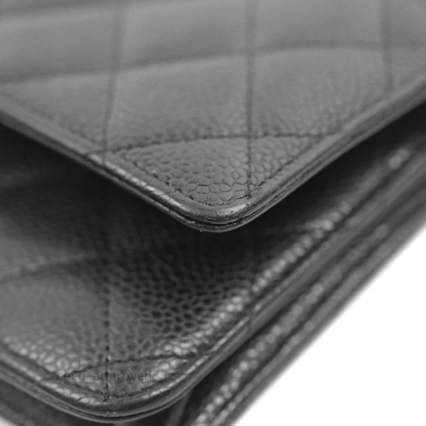 Chanel Quilted Classic WOC Black Caviar Gold Hardware