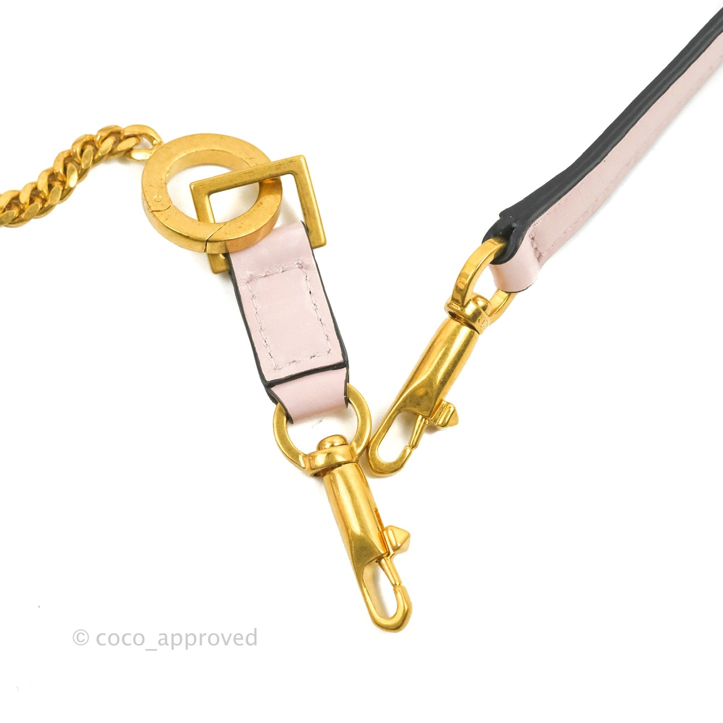 Valentino Garavani Small Vsling Grainy Calfskin Bag Light Pink Aged Gold Hardware