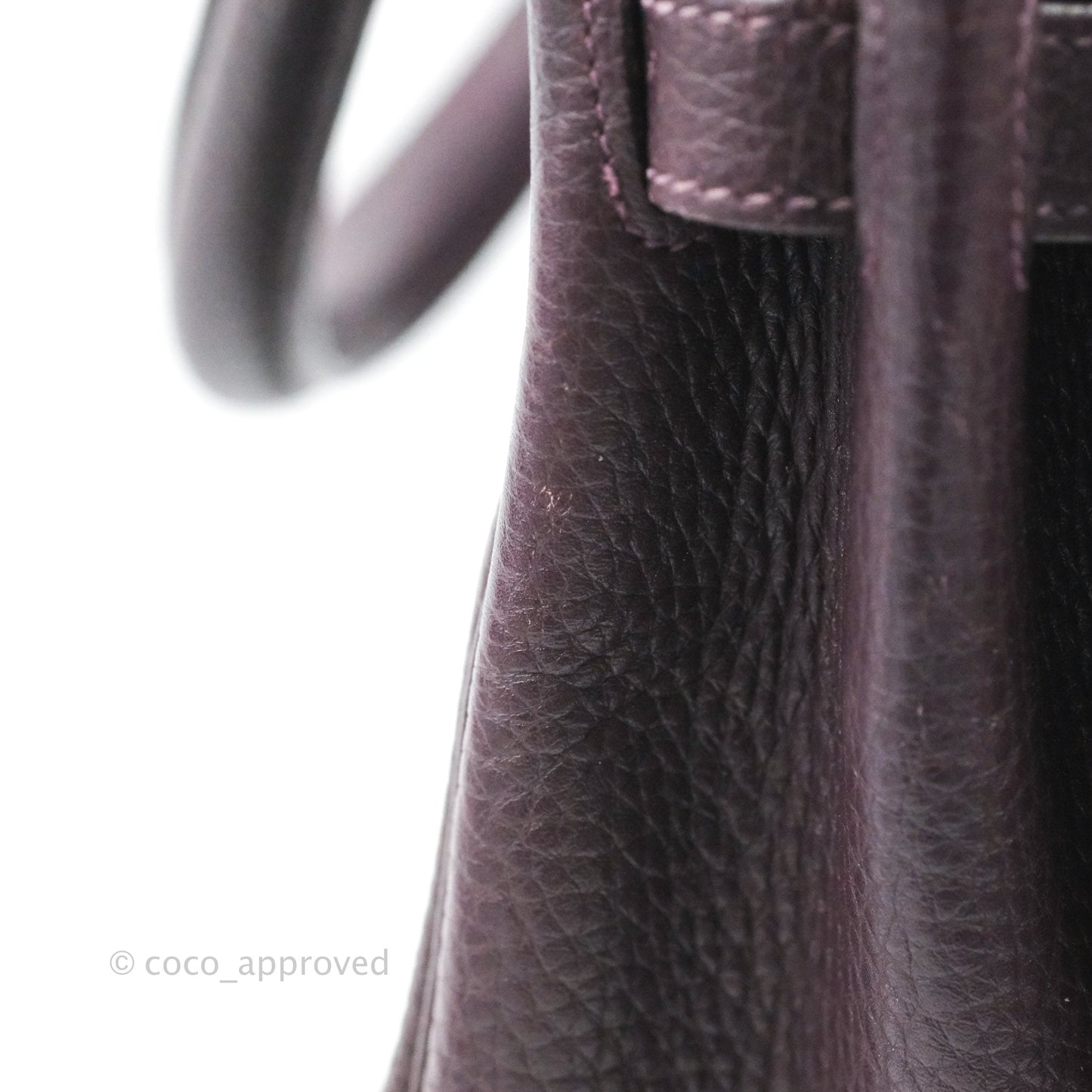 Hermès Retourne Kelly 28 Raisin TPM Palladium Hardware