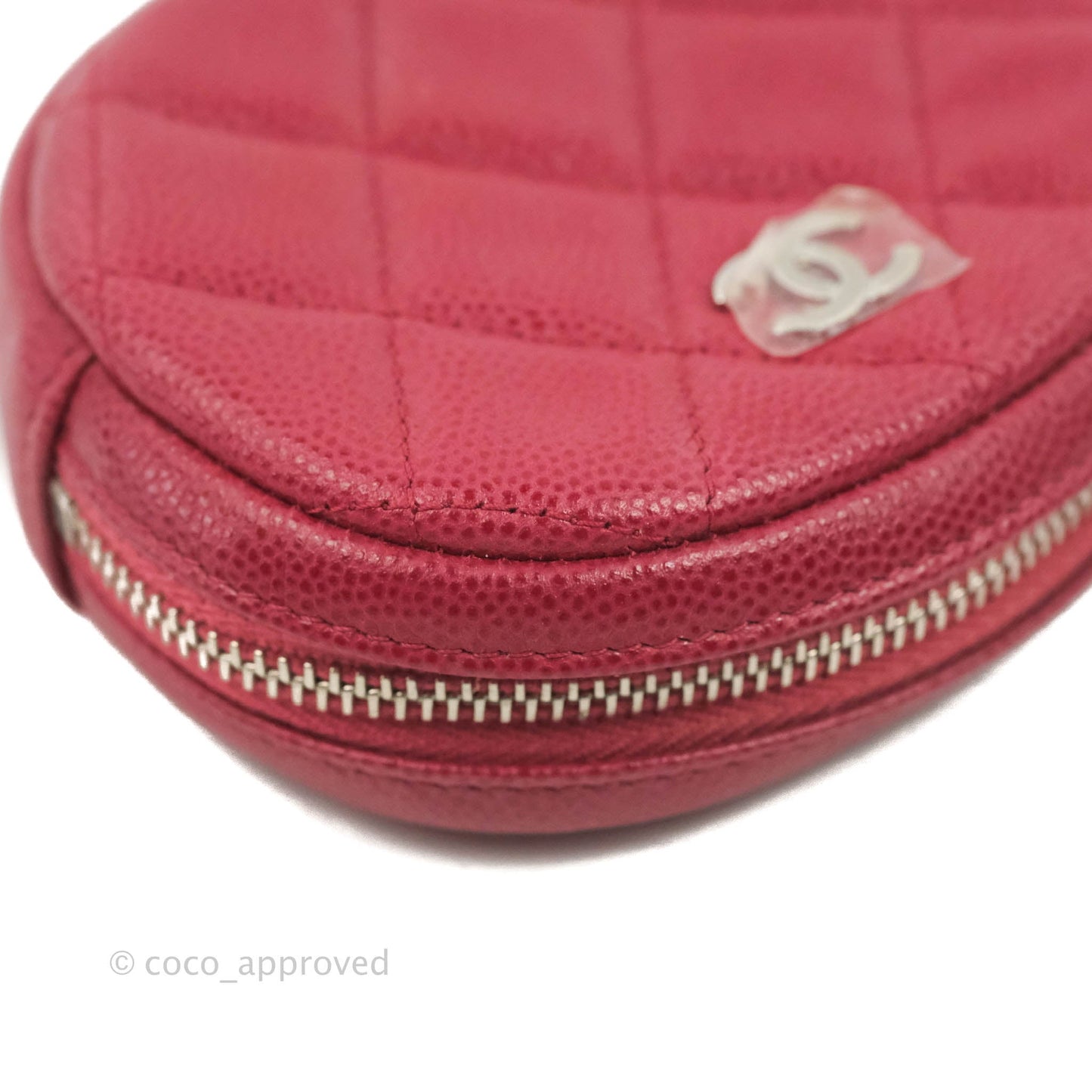 Chanel Red Round Coin Purse