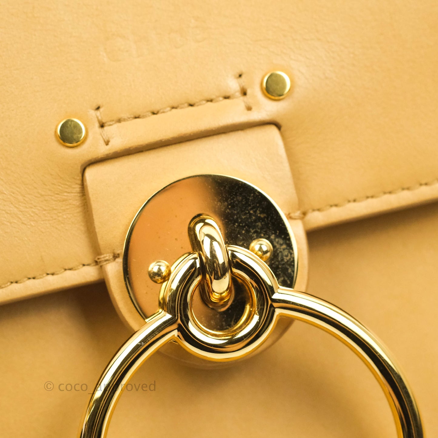 Chloé Small Tess Bag Beige Calfskin