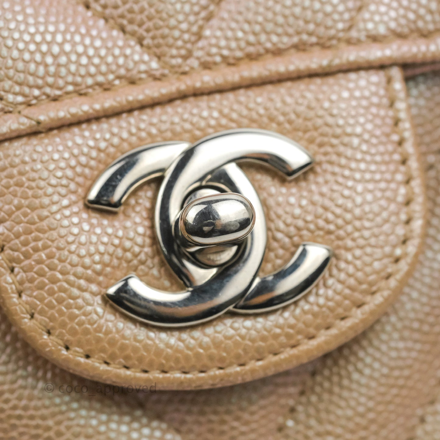 Chanel Quilted Mini Rectangular Flap Iridescent Pink Rose Gold Silver Hardware 17B
