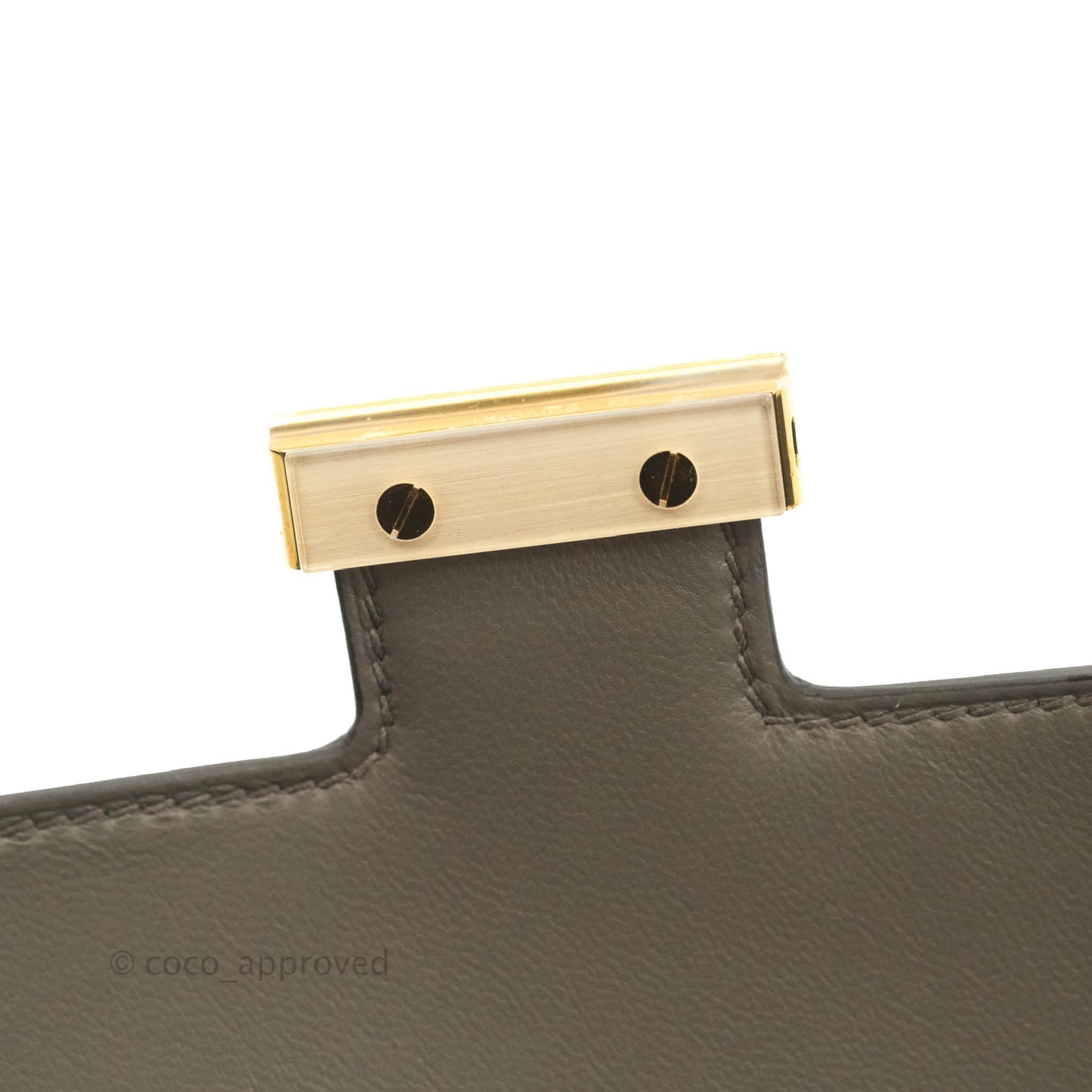 Hermès Constance Mini 18cm 8F Gris Etain Epsom Gold Hardware