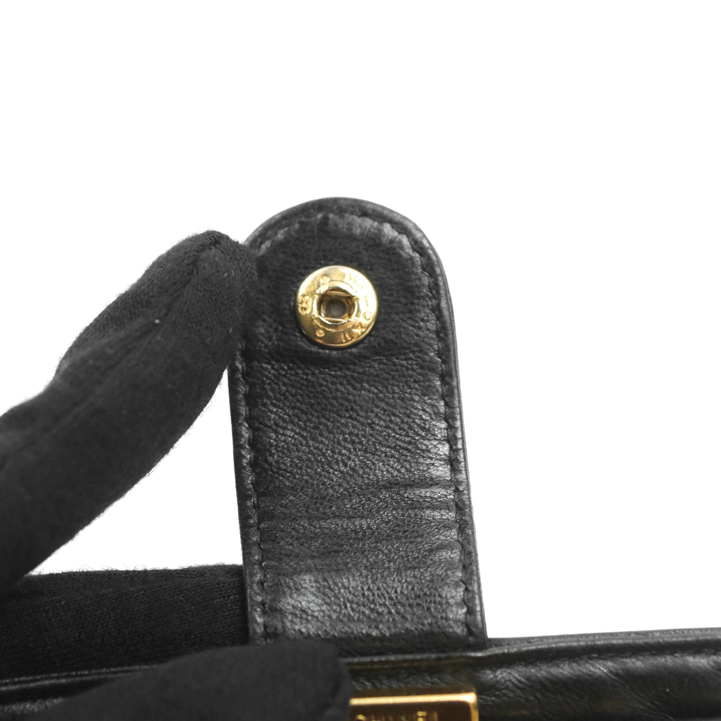 Chanel Vintage CC Wallet Black Caviar Gold Hardware