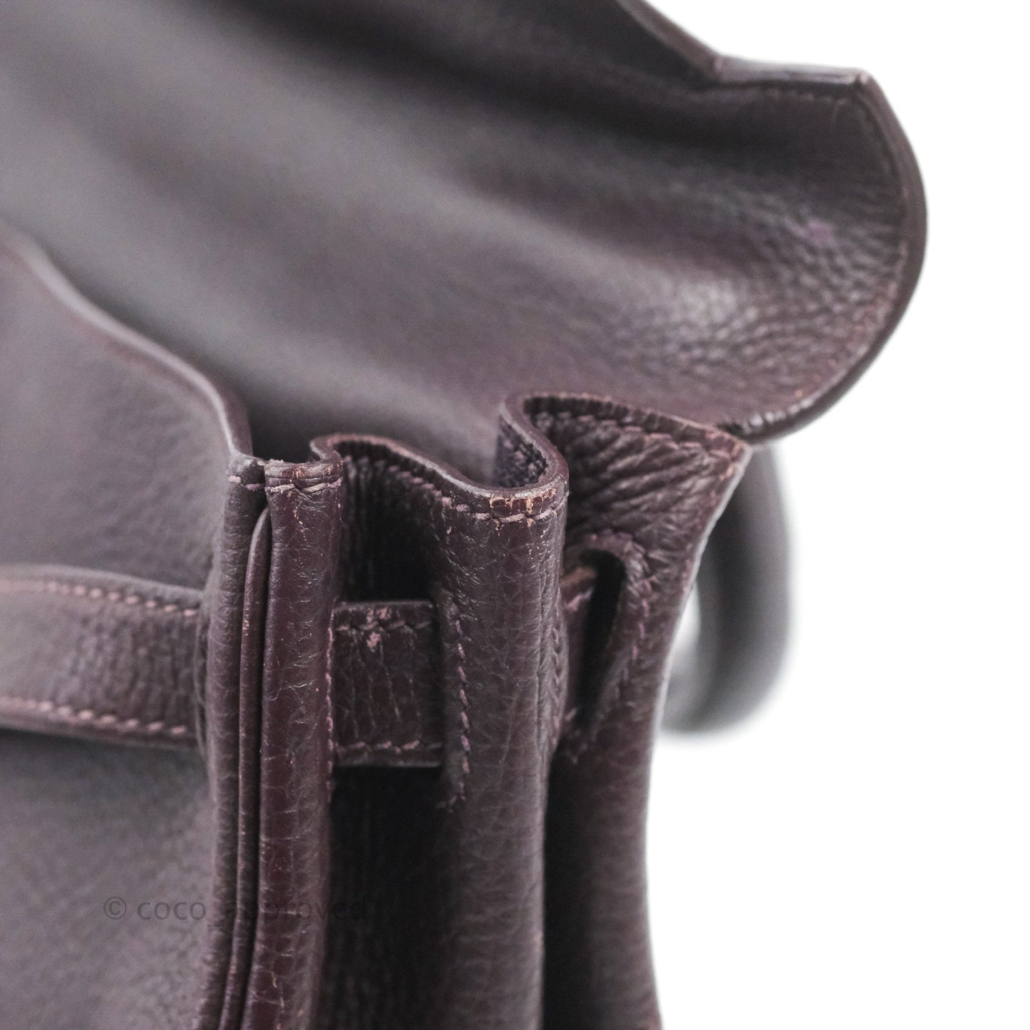 Hermès Retourne Kelly 28 Raisin TPM Palladium Hardware