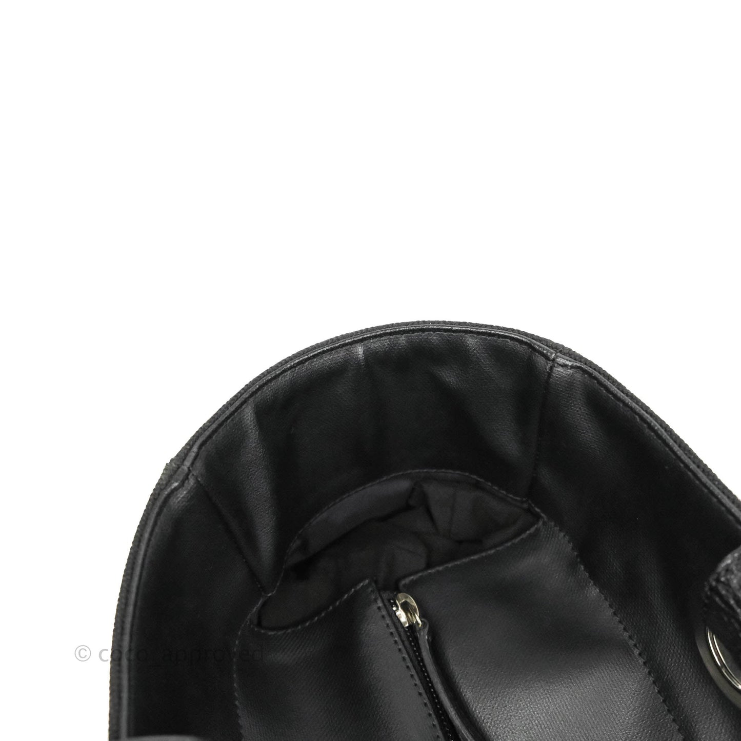 Chanel Quilted Large Paris Biarritz Tote Black Coated Canvas