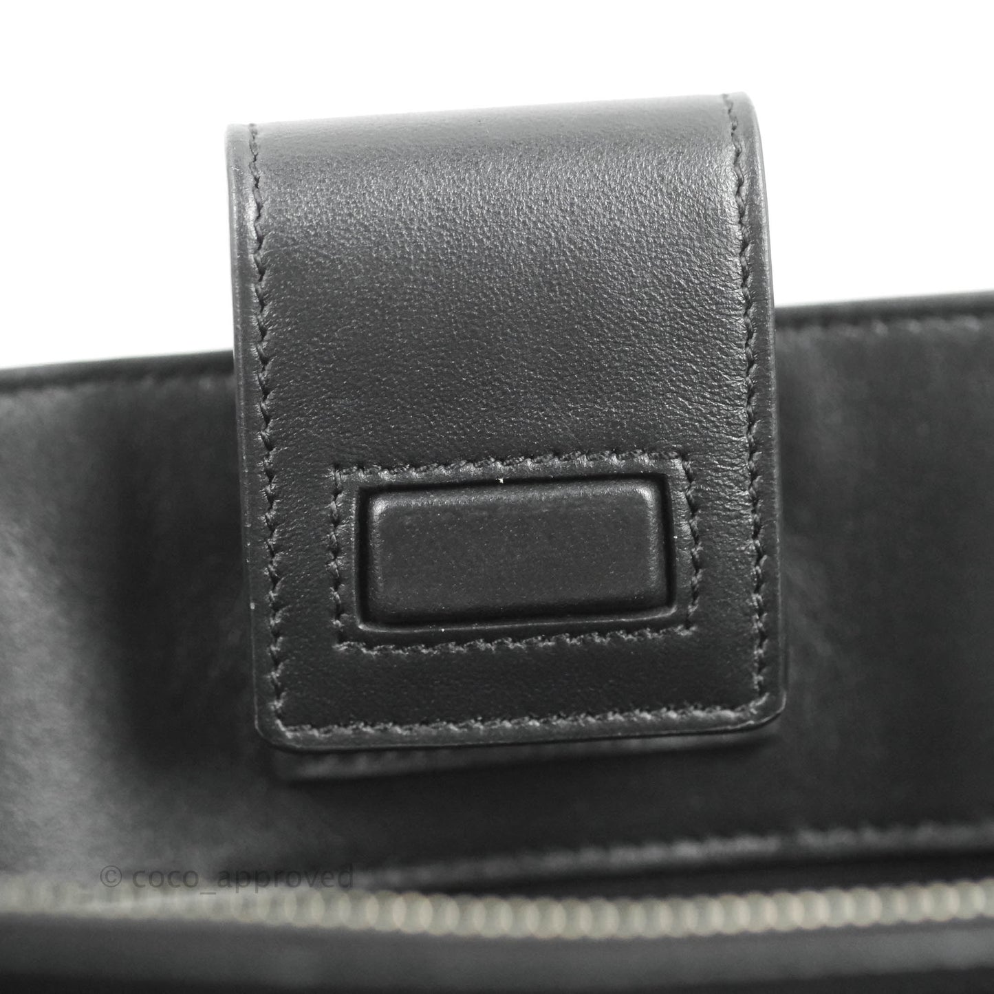 Saint Laurent Larger Jane Bag Black Silver Hardware
