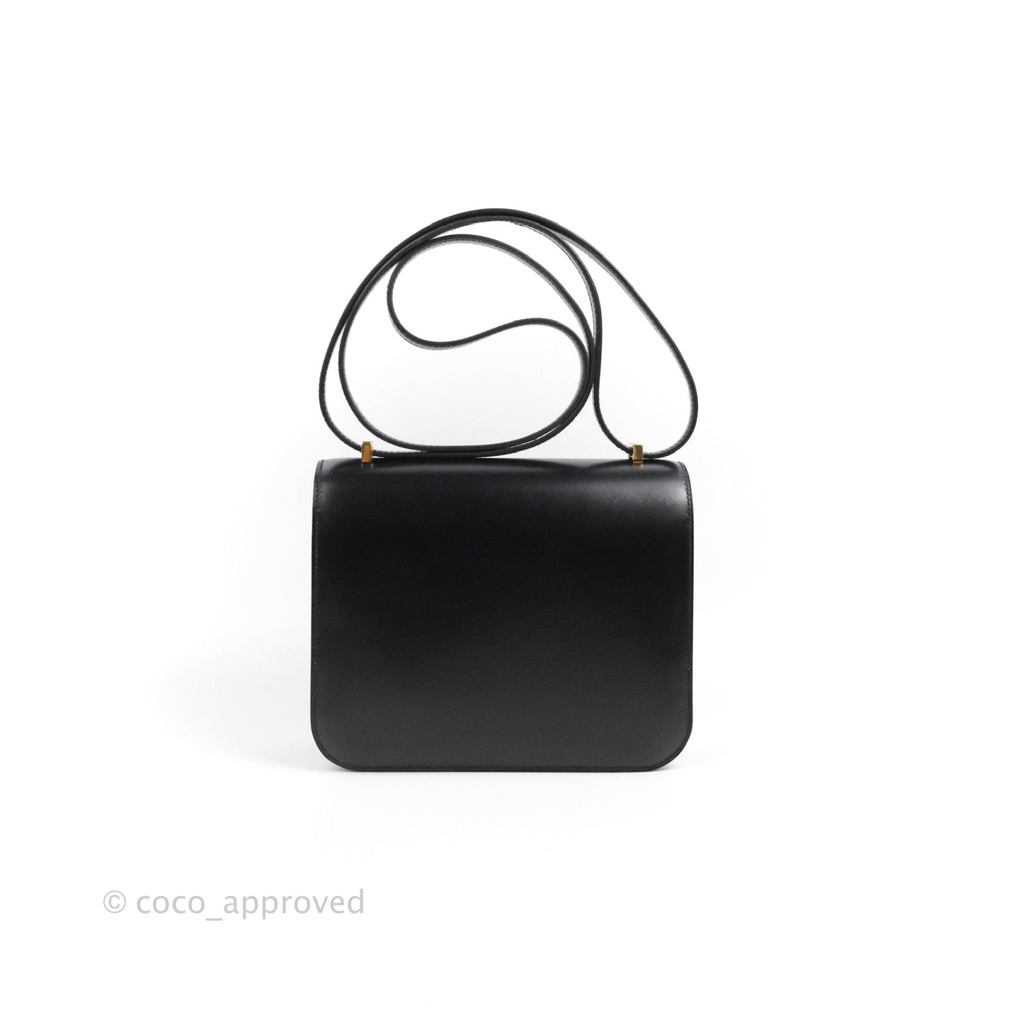 Hermès Constance Mini 18cm Black Box Leather Gold Hardware