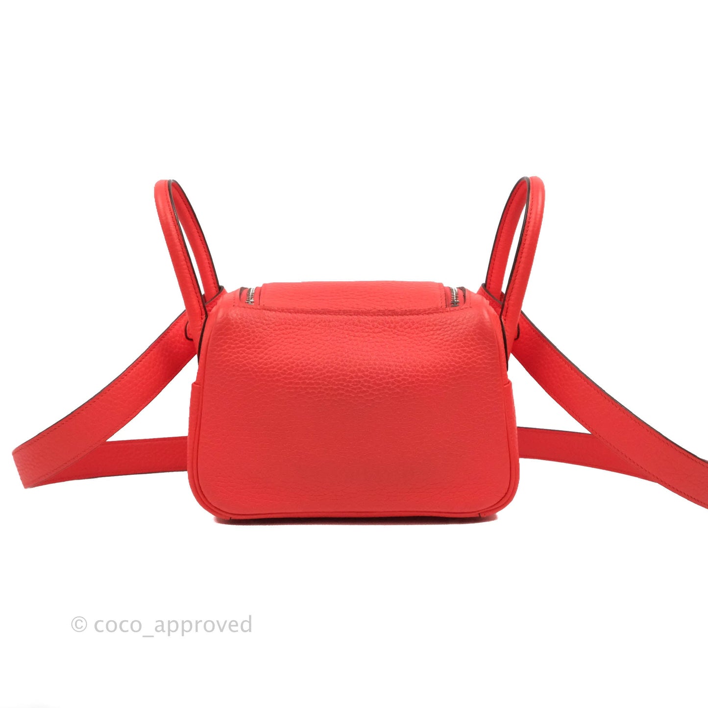 Hermès Mini Lindy 20 Taurillon Clemence Rose Texas Palladium Hardware