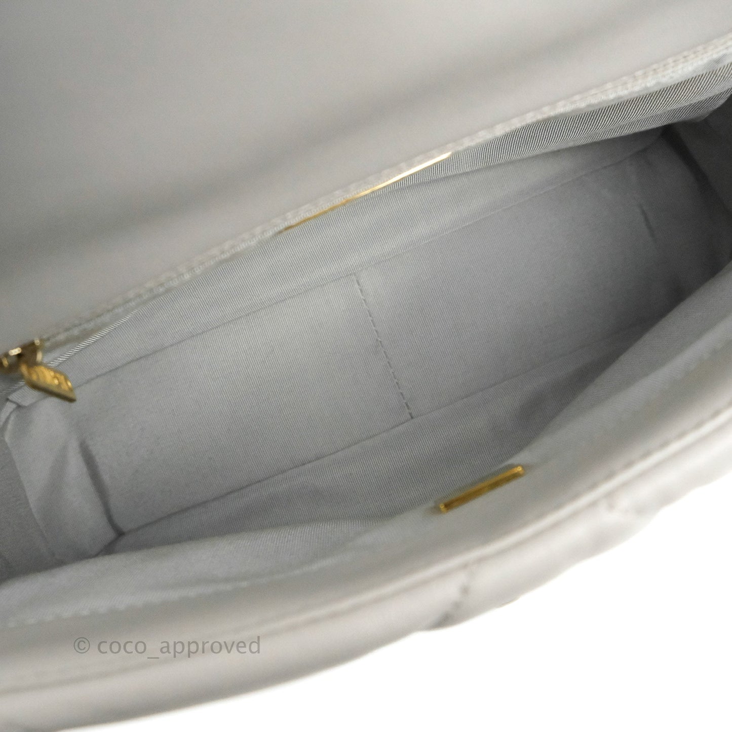 Chanel 19 Small Grey Mixed Hardware 21A