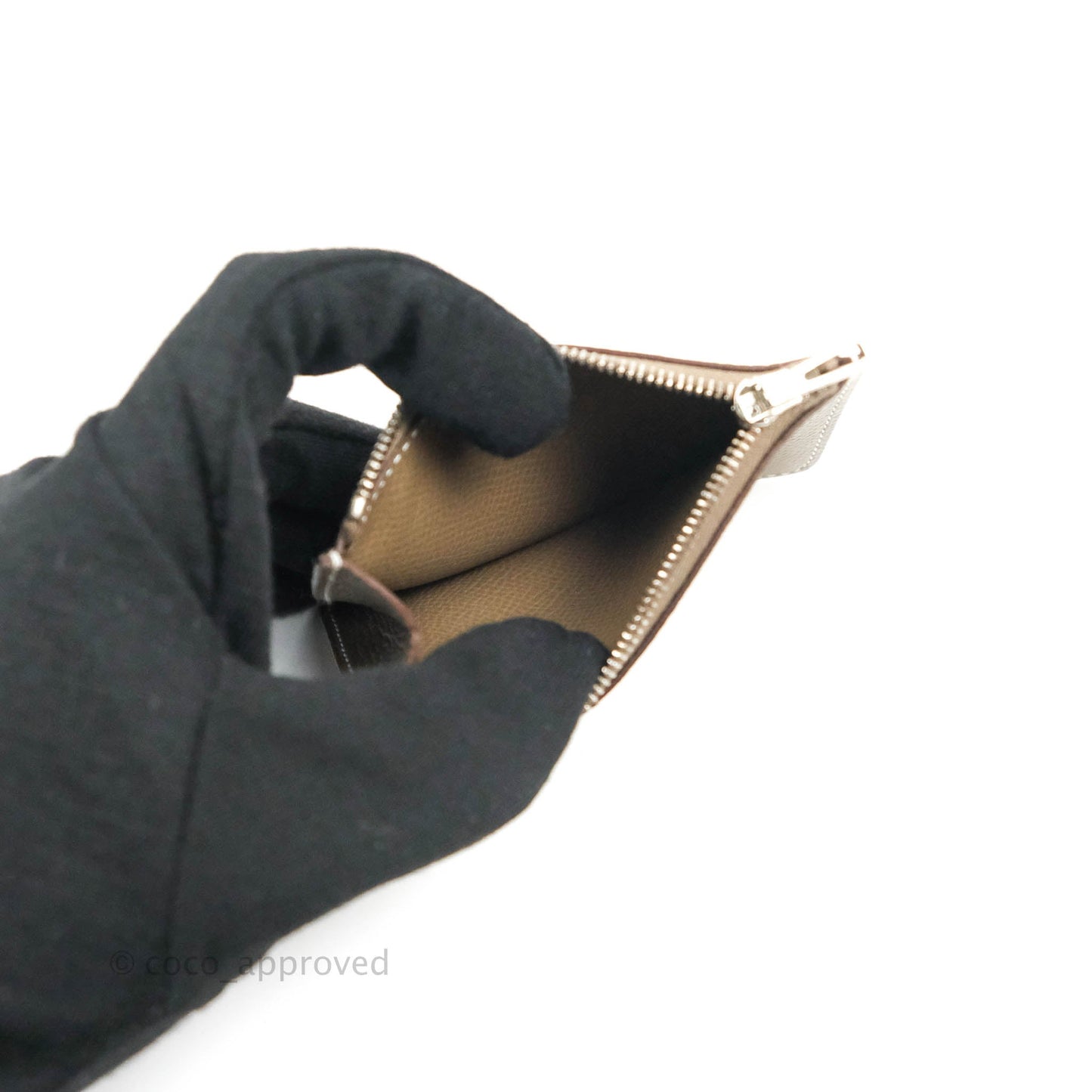 Hermès Constance Slim Wallet Etoupe Epsom Palladium Hardware