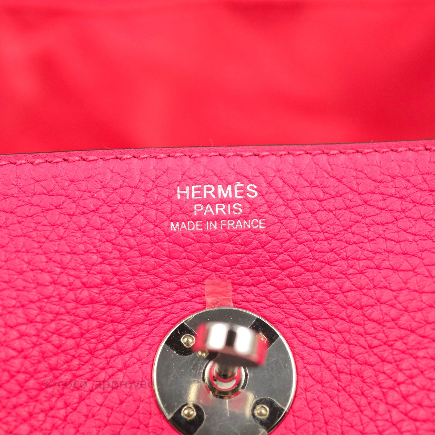 Hermès Lindy 30 Rose Extreme Clemence Palladium Hardware