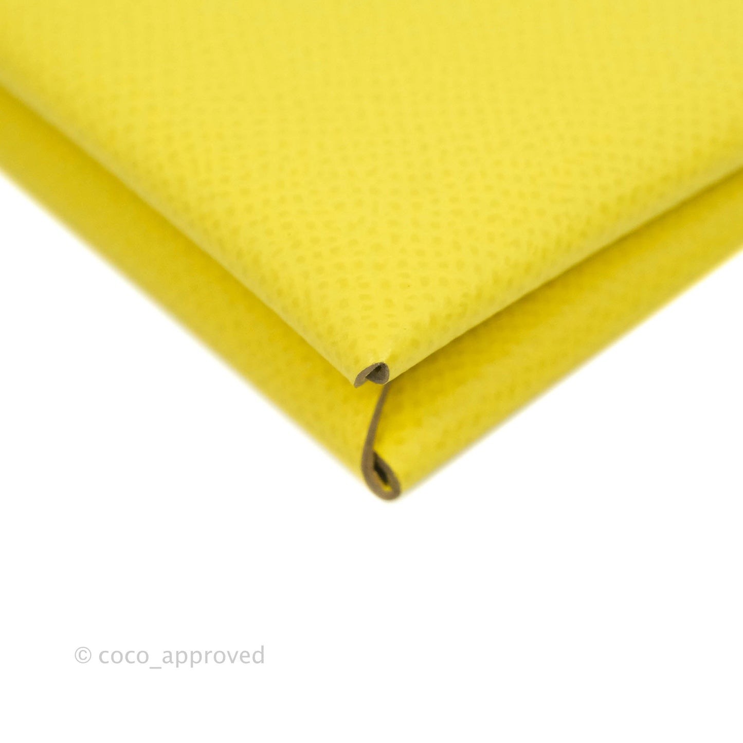 Hermès Calvi Card Holder Epsom Yellow