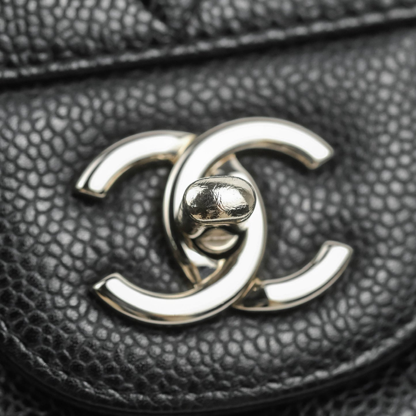 Chanel Jumbo Double Flap Black Caviar Silver Hardware⁣⁣