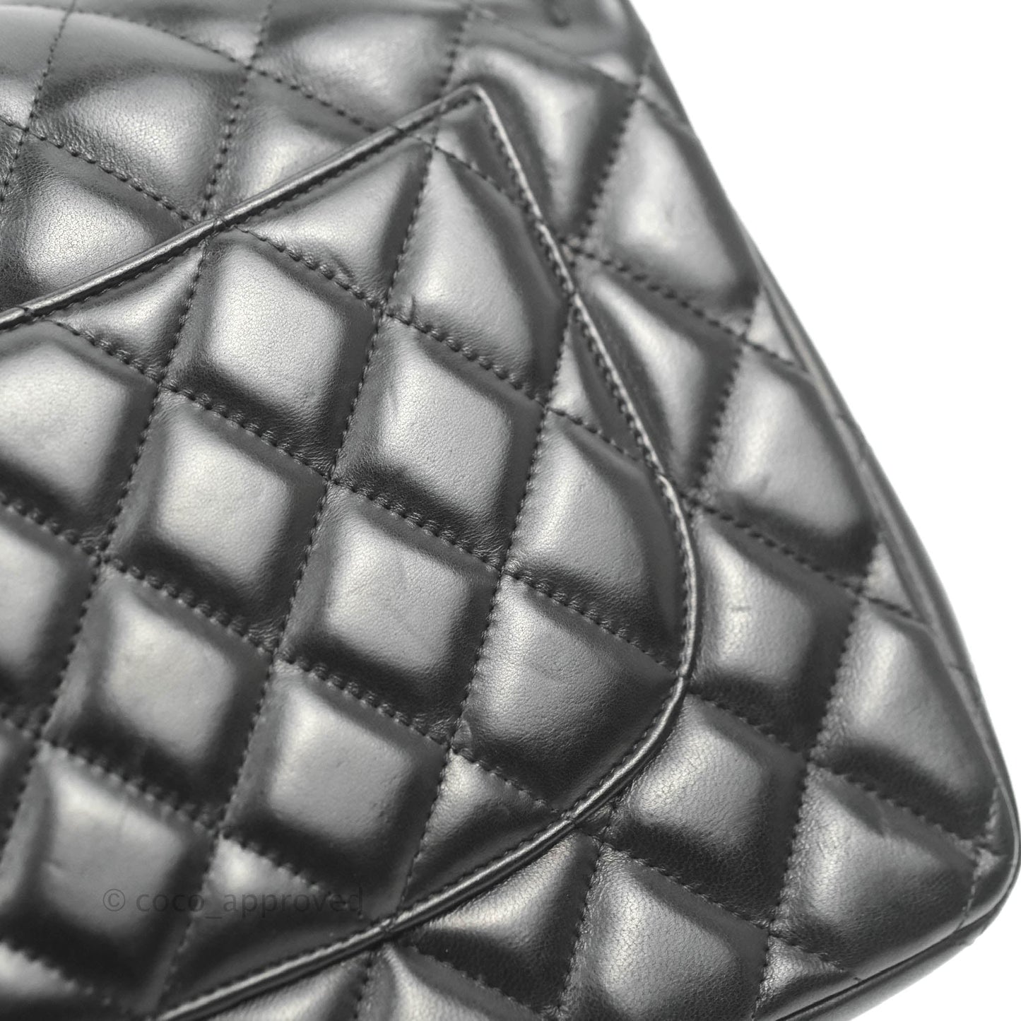 Chanel Jumbo Double Flap Black Lambskin Silver Hardware⁣⁣