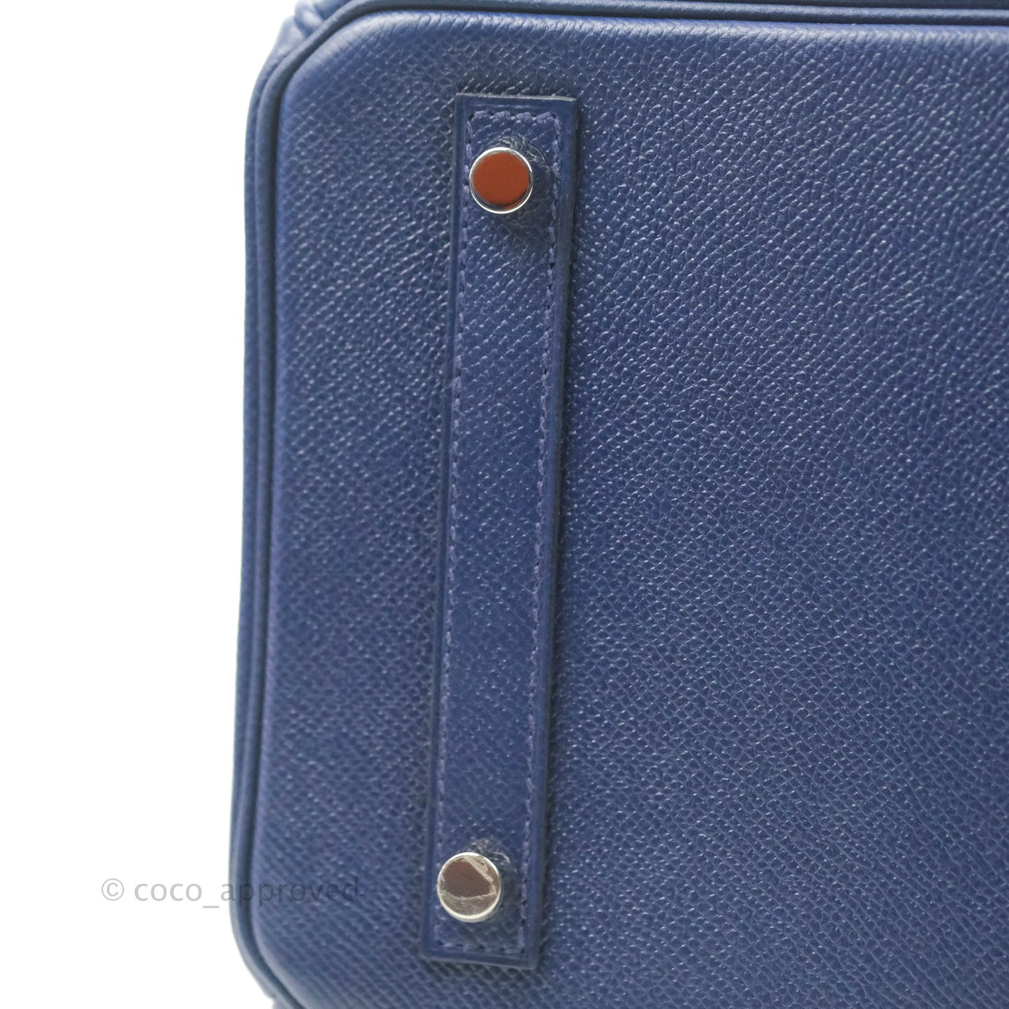 Hermès Birkin 30 Blue Sapphire Epsom Palladium Hardware