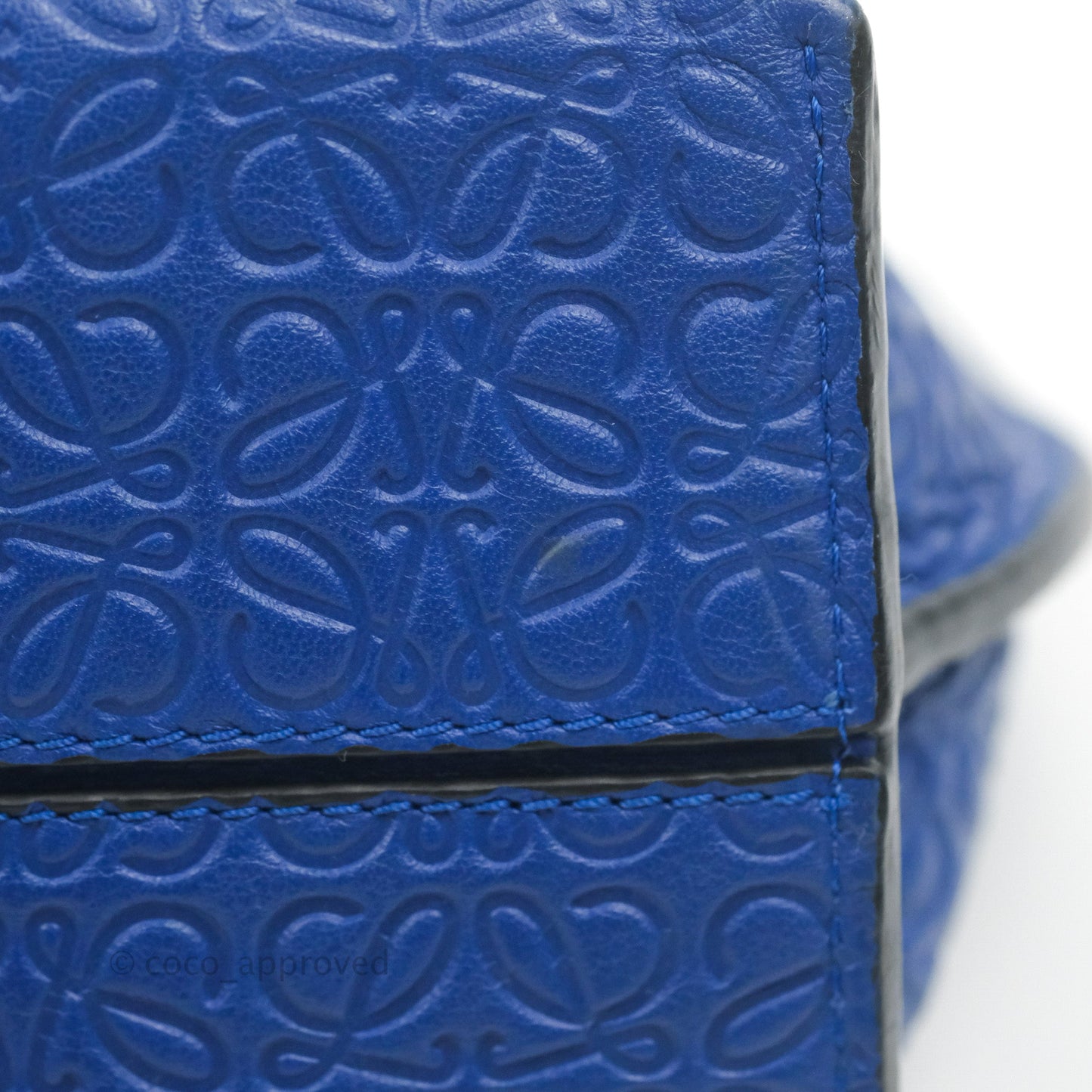Loewe Avenue Chain Bag Anagram Blue