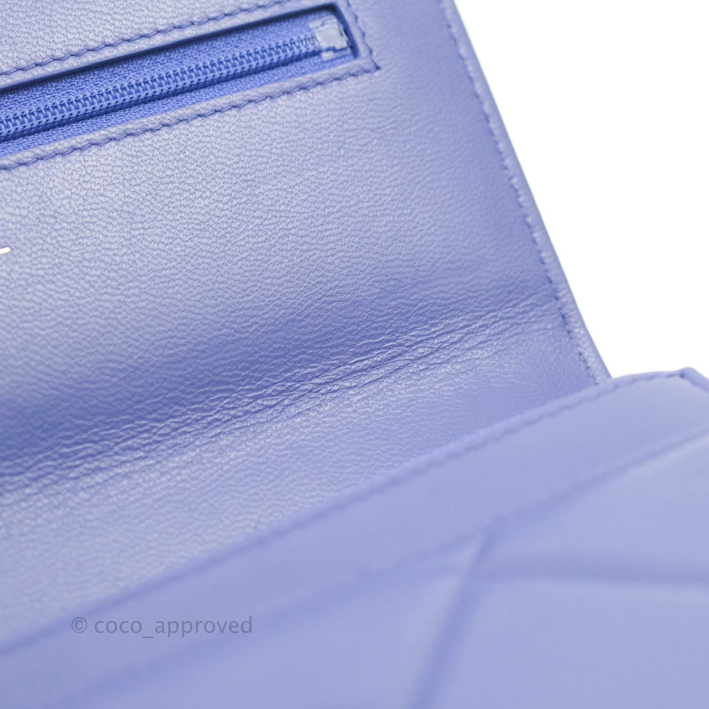 Chanel 19 Wallet on Chain WOC Very Peri Mixed Hardware