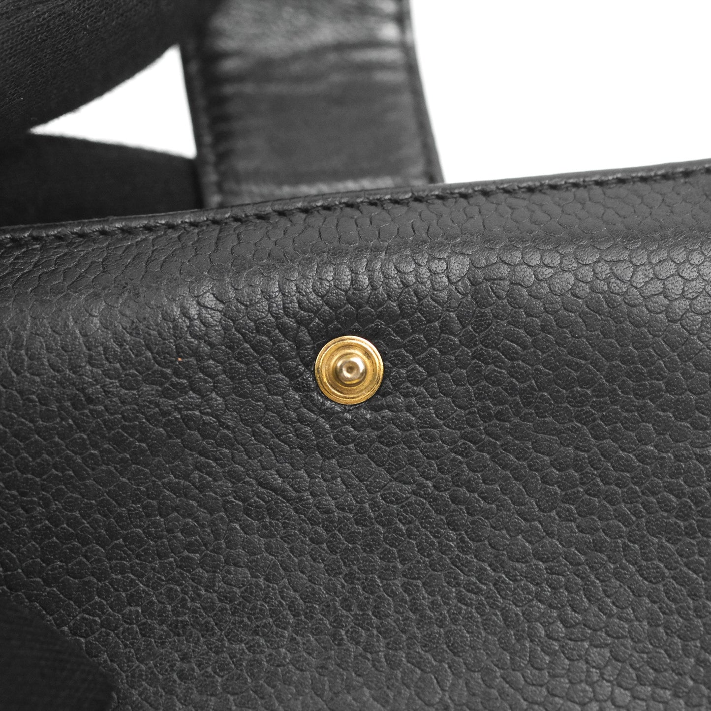 Chanel Vintage CC Wallet Black Caviar Gold Hardware