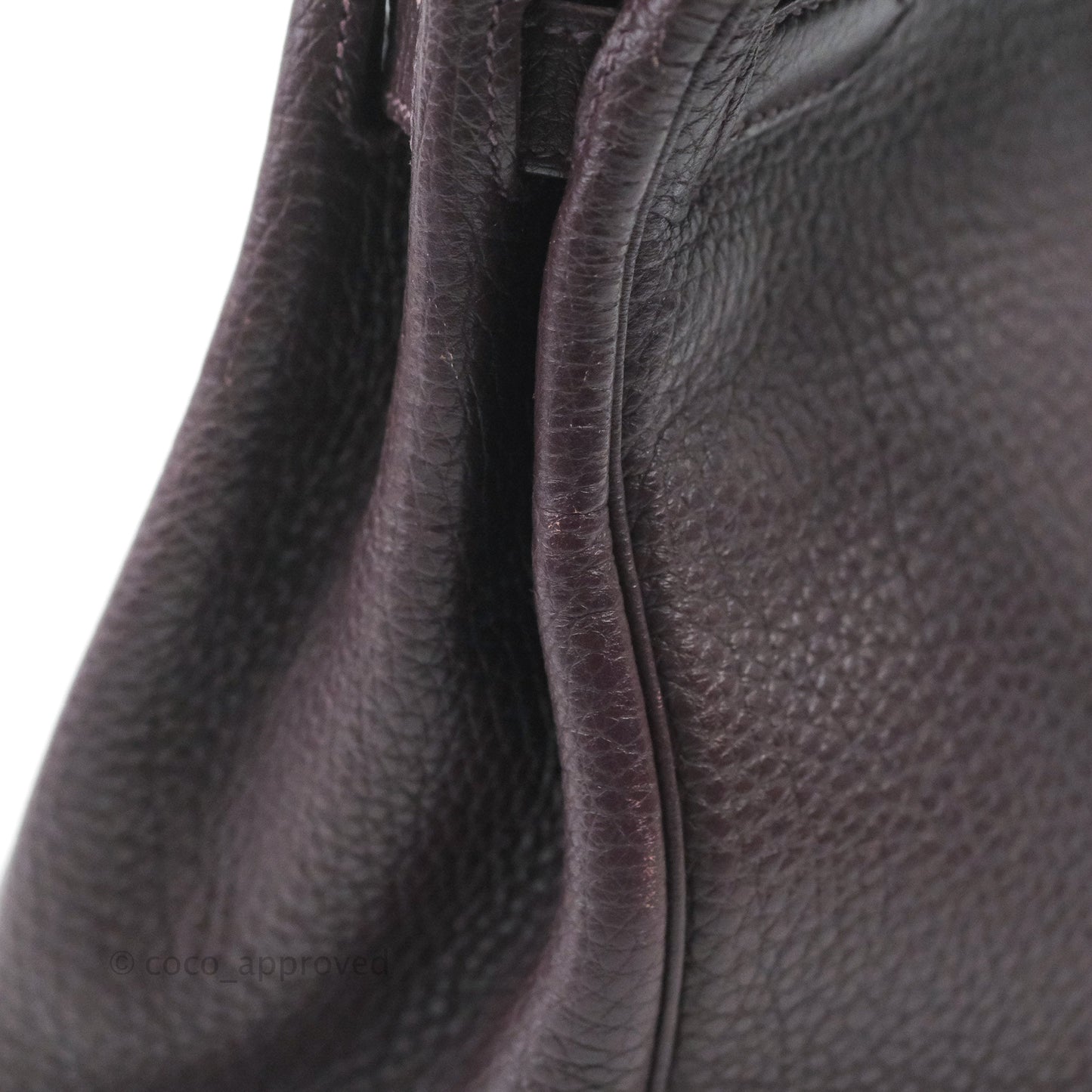 Hermès Retourne Kelly 28 Raisin TPM Palladium Hardware
