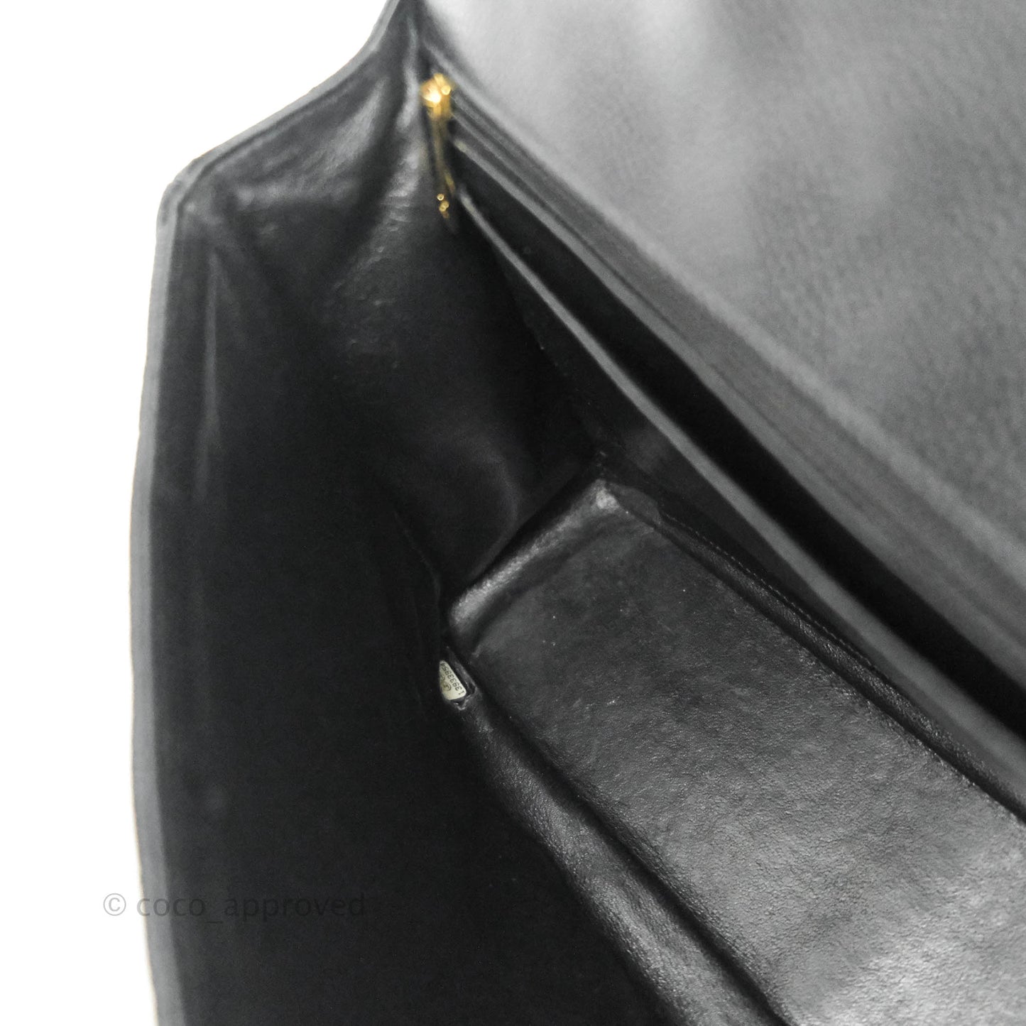 Chanel Jumbo Single Flap Black Caviar Gold Hardware