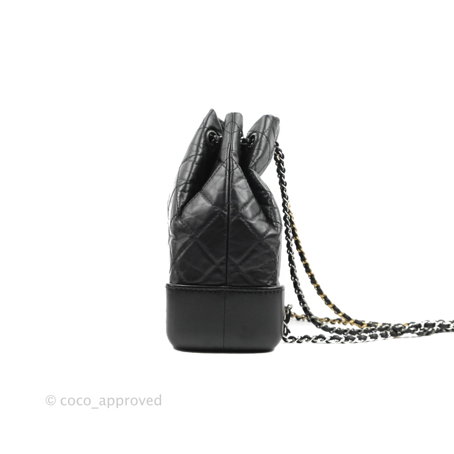 Chanel Small Gabrielle Backpack Black Aged Calfskin