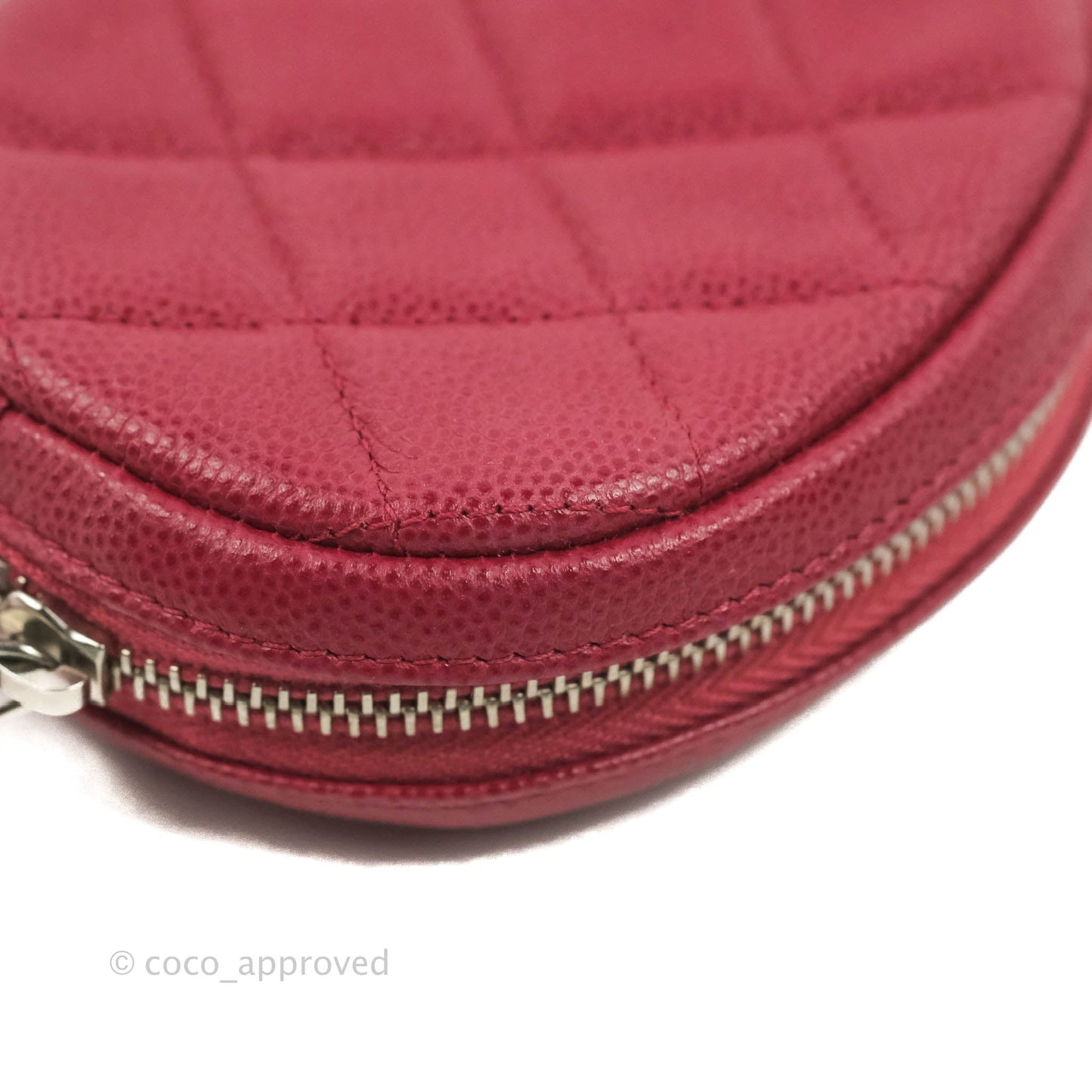 Chanel Red Round Coin Purse